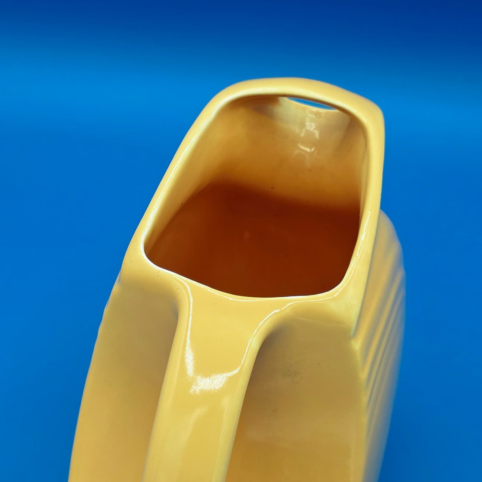 Vintage Fiesta Fiestaware Juice Disk Pitcher 6" Yellow - Thumbnail 6