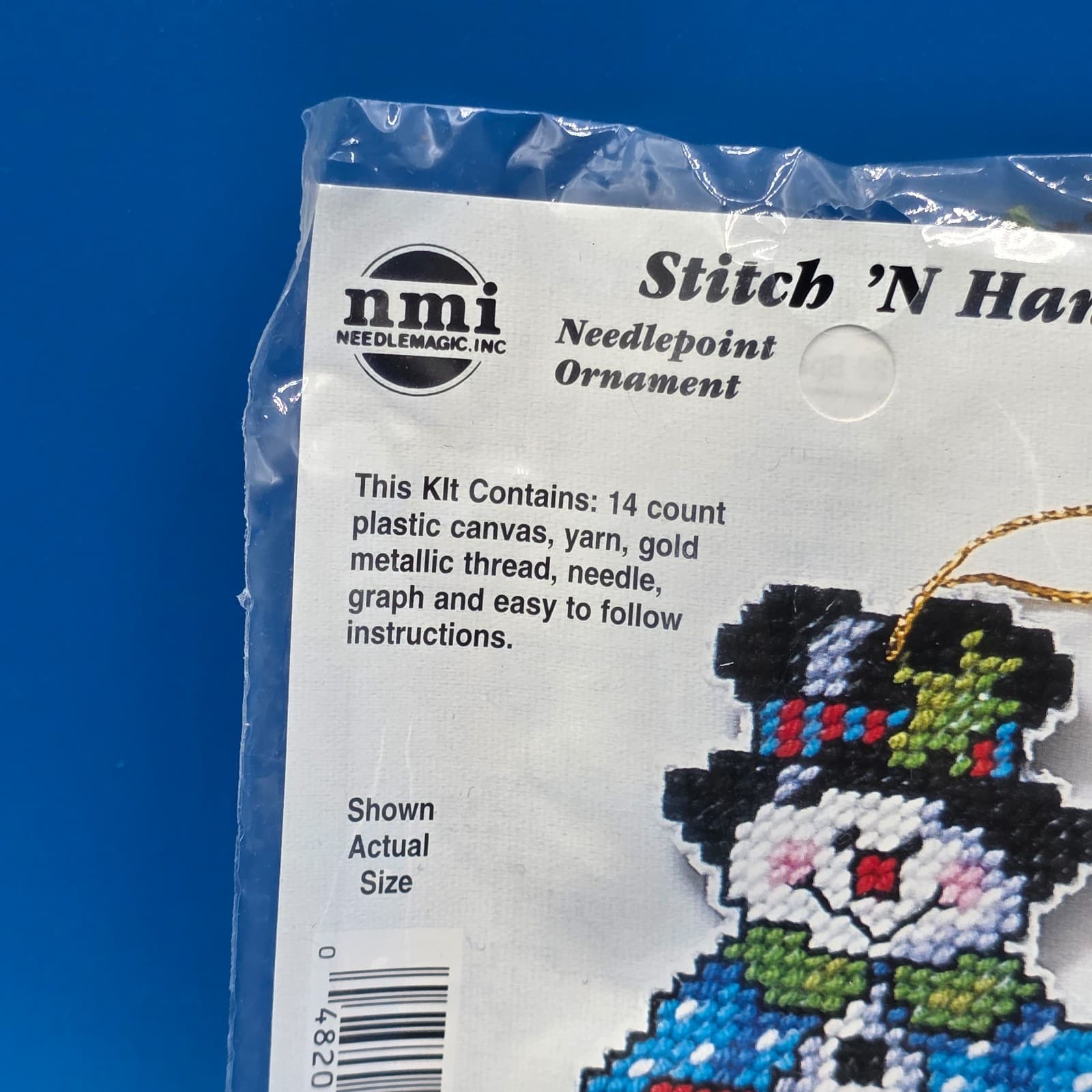 Cross Stitch Kit Stitch 'N Hang Mr Snowmen Ornaments By NMI 2403 - Thumbnail 5
