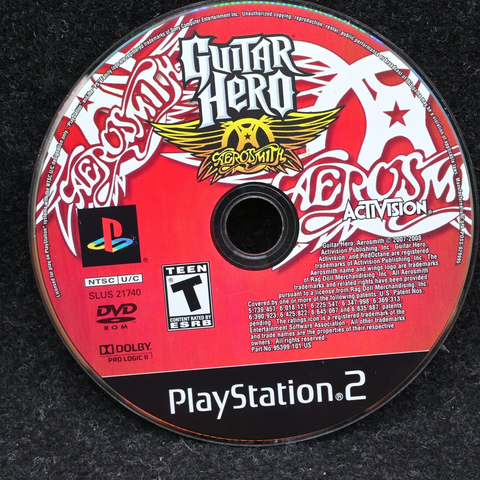 Guitar Hero Encore: Rocks the 80s Aerosmith & World Tour Ps2 Disc only - Thumbnail 4