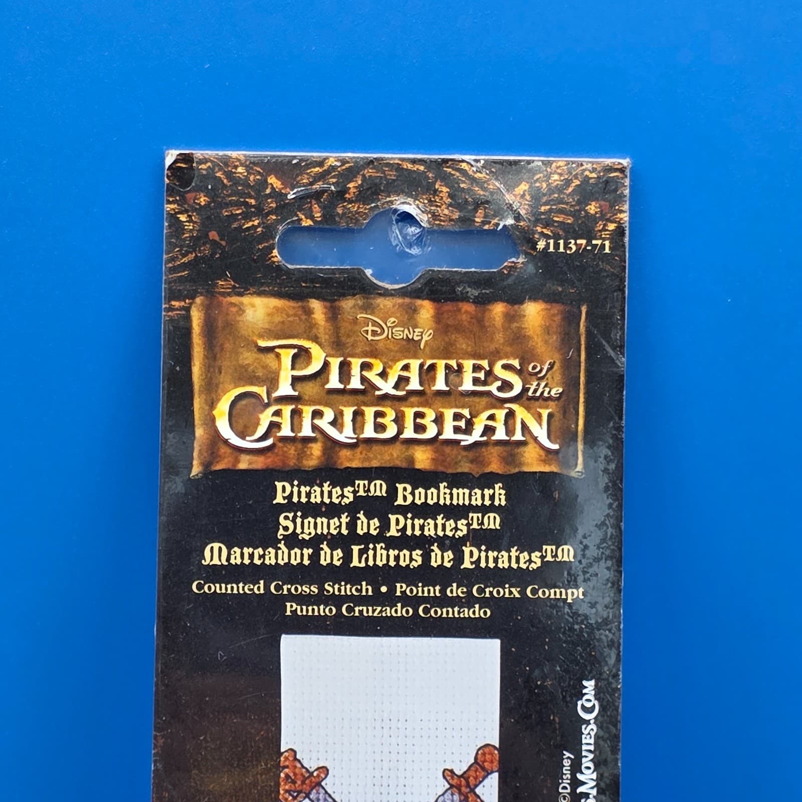 Vintage Disney Cross-stitch Pirates Of The Caribbean Bookmark - Thumbnail 3