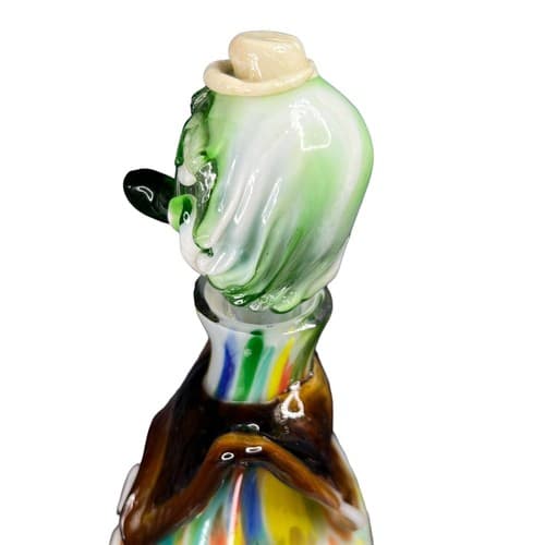 VTG Murano Art Glass 13" Clown Decanter Bottle Hand Blown Style Figurine - Thumbnail 8