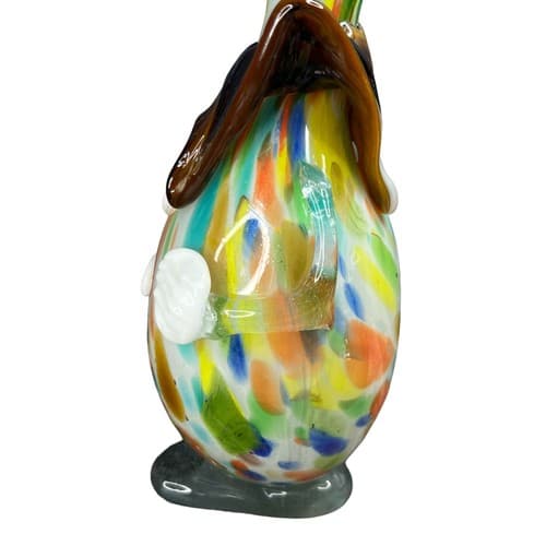 VTG Murano Art Glass 13" Clown Decanter Bottle Hand Blown Style Figurine - Thumbnail 7