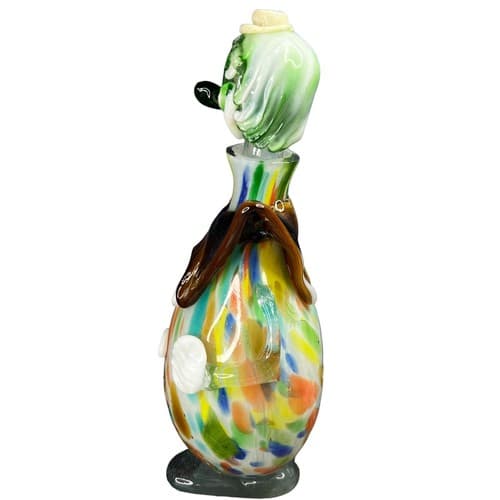 VTG Murano Art Glass 13" Clown Decanter Bottle Hand Blown Style Figurine - Thumbnail 4