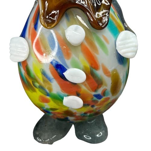 VTG Murano Art Glass 13" Clown Decanter Bottle Hand Blown Style Figurine - Thumbnail 5