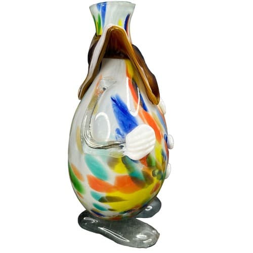 VTG Murano Art Glass 13" Clown Decanter Bottle Hand Blown Style Figurine - Thumbnail 13