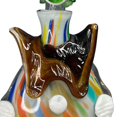 VTG Murano Art Glass 13" Clown Decanter Bottle Hand Blown Style Figurine - Thumbnail 3