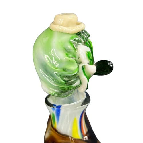 VTG Murano Art Glass 13" Clown Decanter Bottle Hand Blown Style Figurine - Thumbnail 12