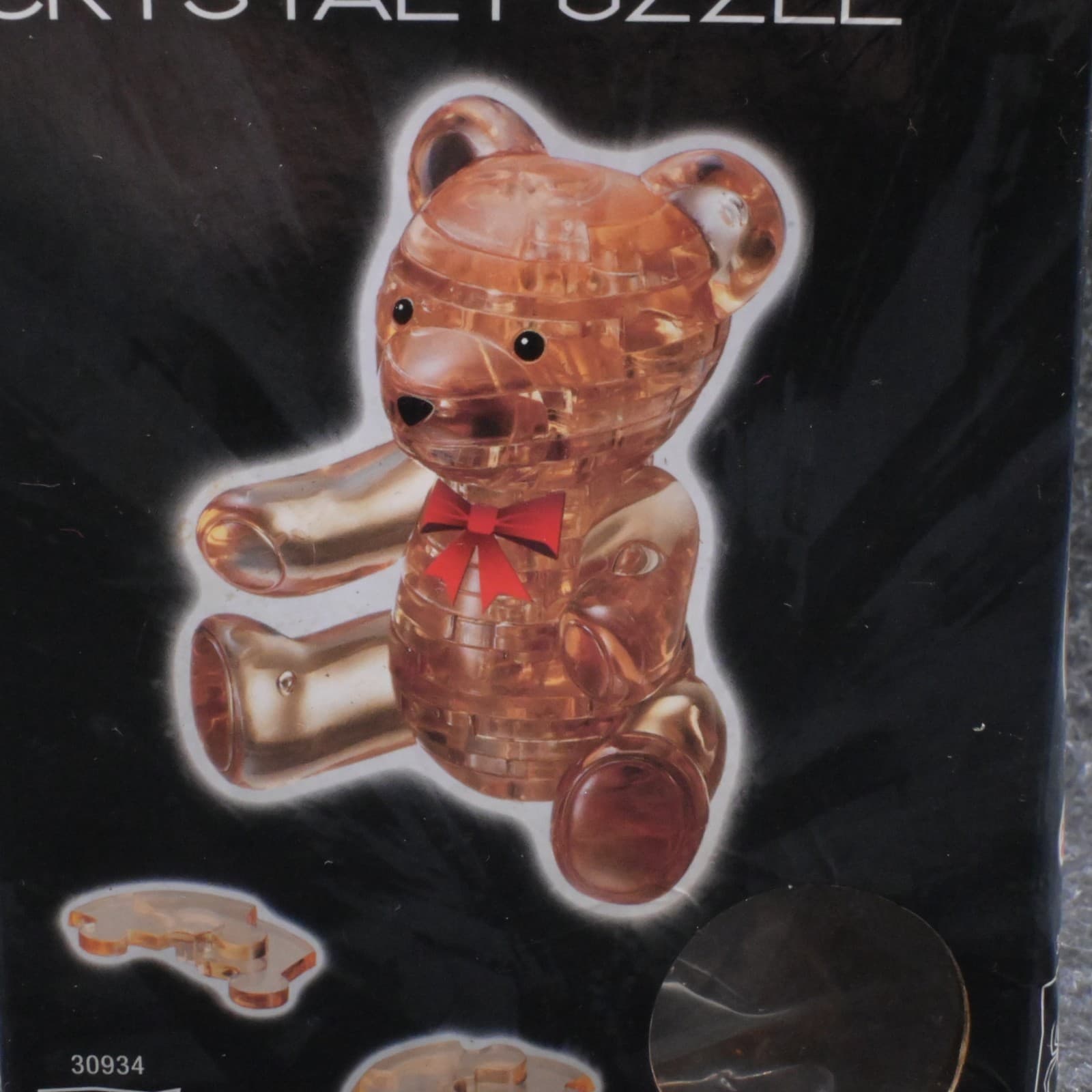 BePuzzled Original 3D Crystal Puzzle - Level 1 - Brown Teddy Bear - 30934 - Thumbnail 2