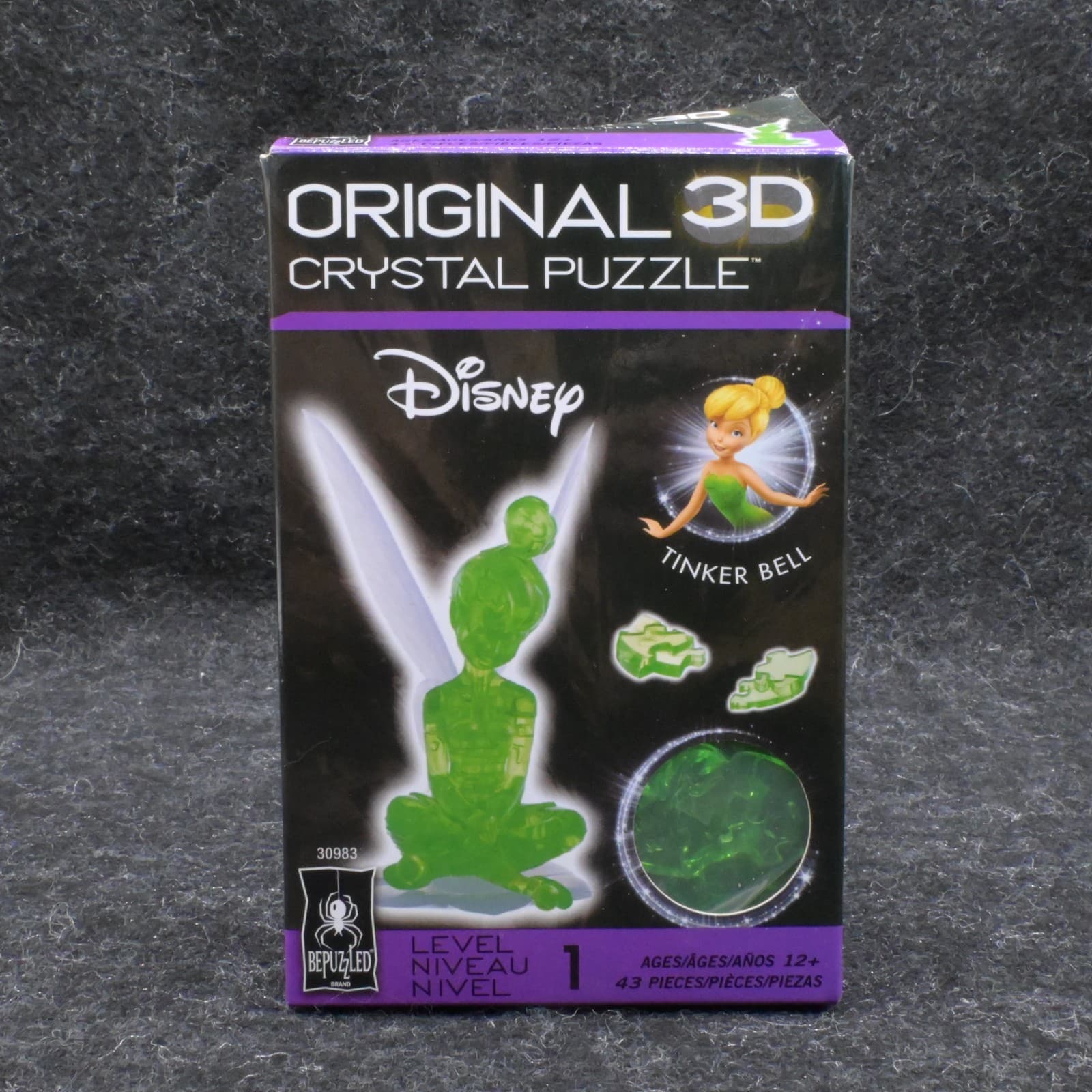 Disney Tinker Bell Original 3-D Crystal Puzzle Level 1 Sealed NEW - Thumbnail 2