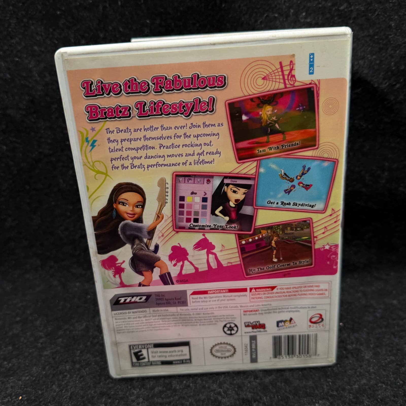 Bratz: Girlz Really Rock (Nintendo Wii, 2008) No Manual - Thumbnail 3