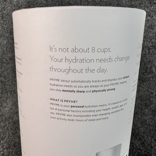 Mark One Pryme Vessyl Smart Cup 16 Oz Hydrate Intelligent Health Tool White New - Thumbnail 6