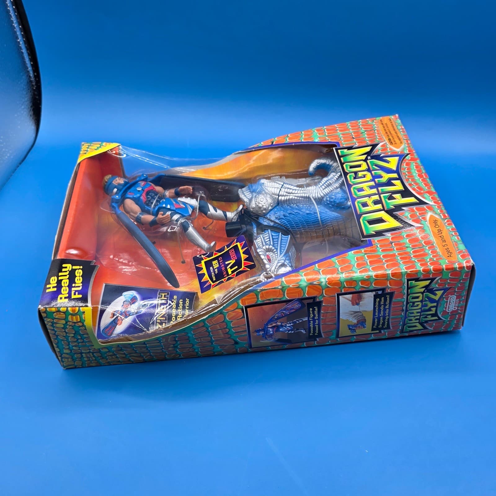 Dragon Flyz Z'NETH Launcher Flying Toy Galoob 66220 New Vintage 1996 RARE - Thumbnail 7