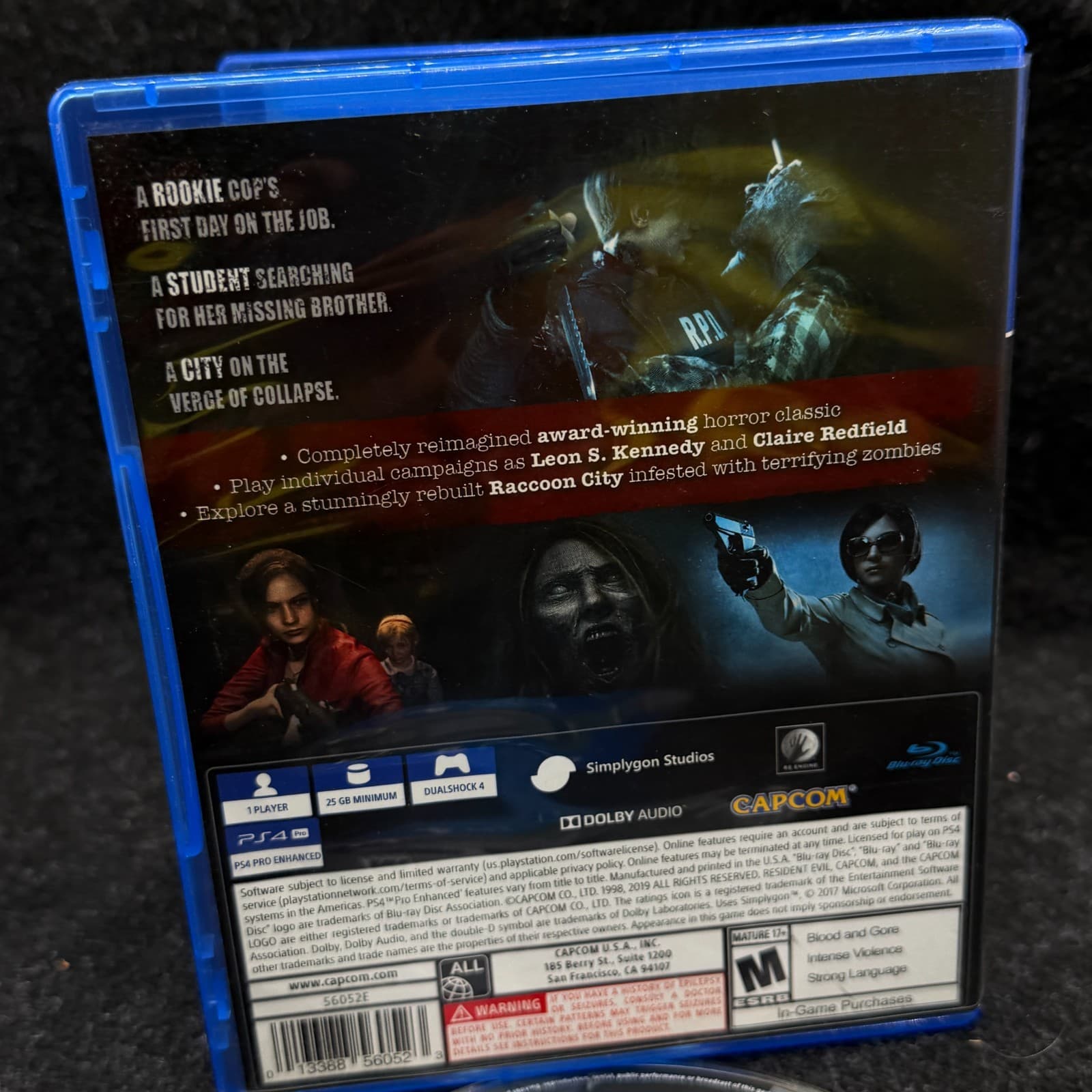 Resident Evil 2 - Sony PlayStation 4 Tested Working Disc PS4 Game - Thumbnail 3
