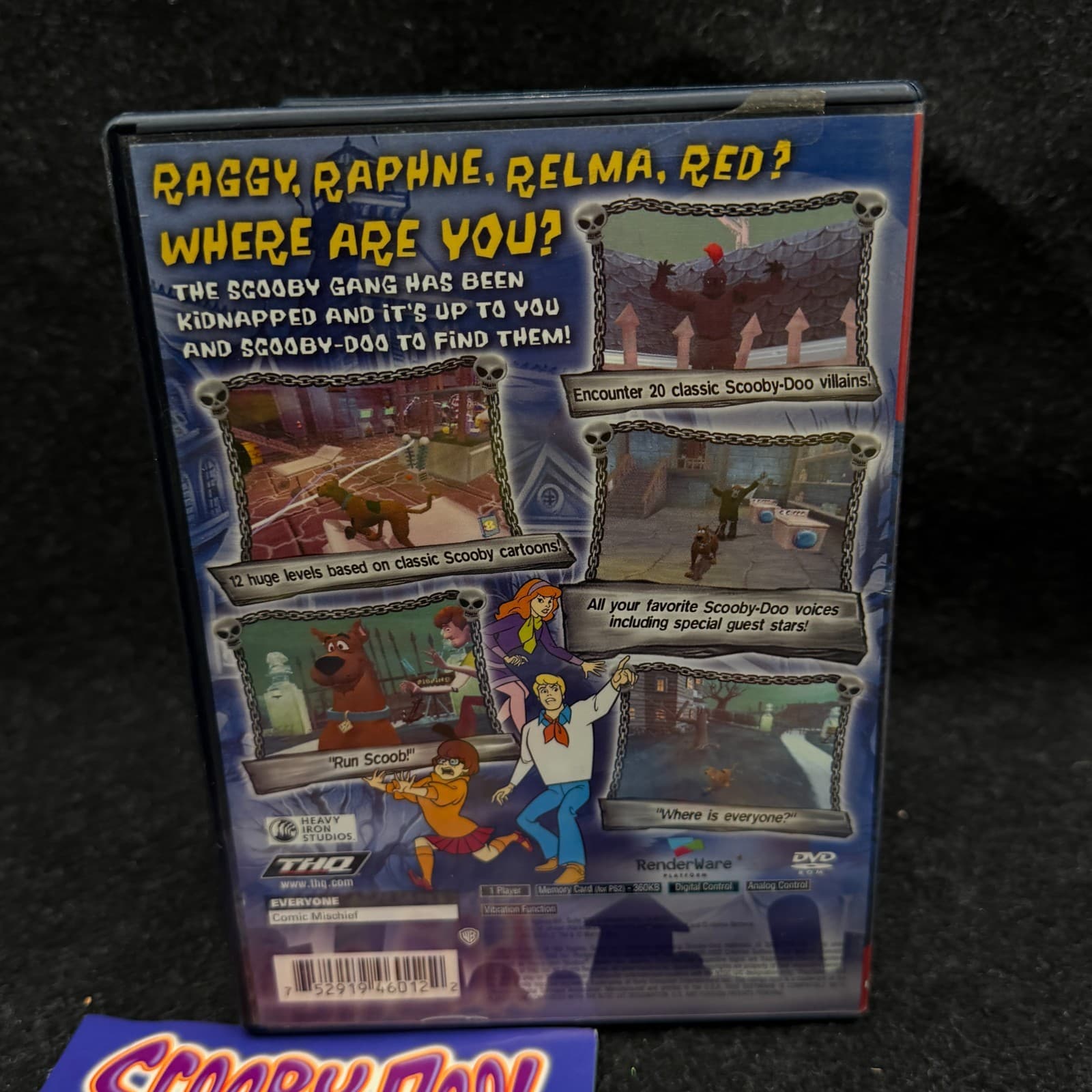 Scooby Doo Night of 100 Frights PS2 CIB W/ Manual - PlayStation 2 Greatest Hits - Thumbnail 2
