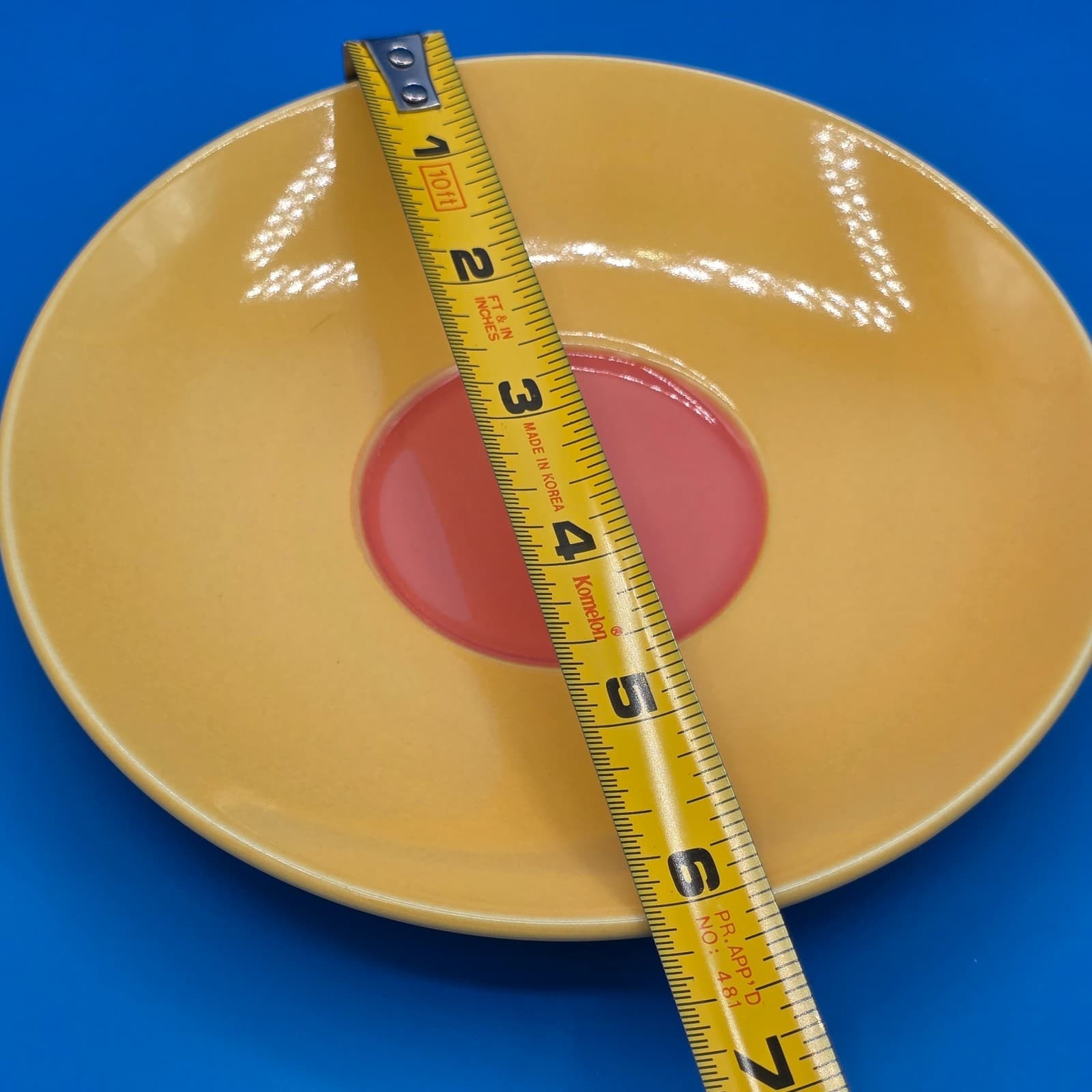 Lindt Stymeist COLORWAYS Yellow & Salmon Demitasse Cup & Saucer - Thumbnail 4