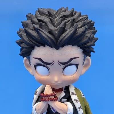 Banpresto Demon Slayer Anime Petit Q Posket Figure Toy Gyomei Himejima - Thumbnail 2