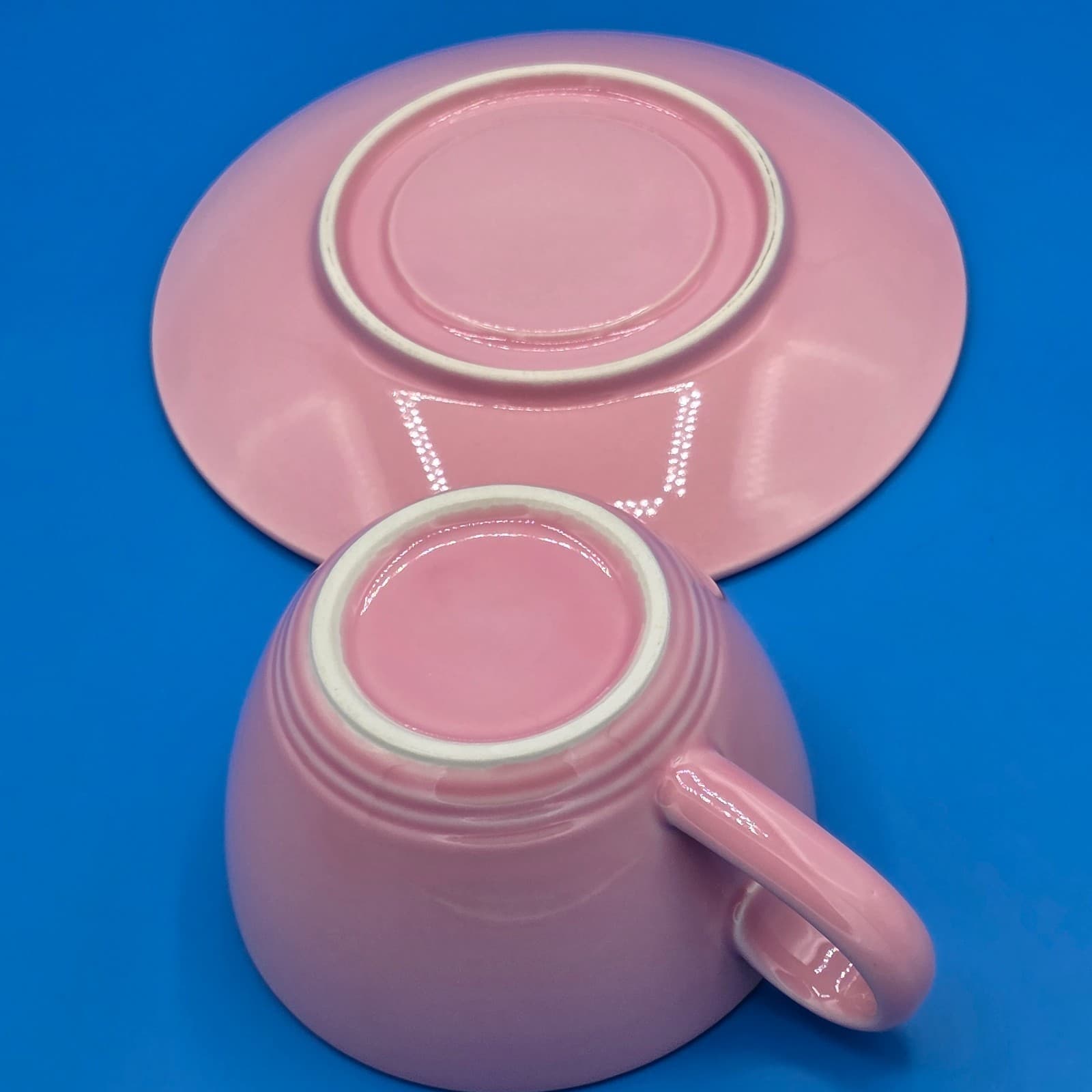 Lindt Stymeist COLORWAYS Pink & Turquois Demitasse Cup & Saucer - Thumbnail 4