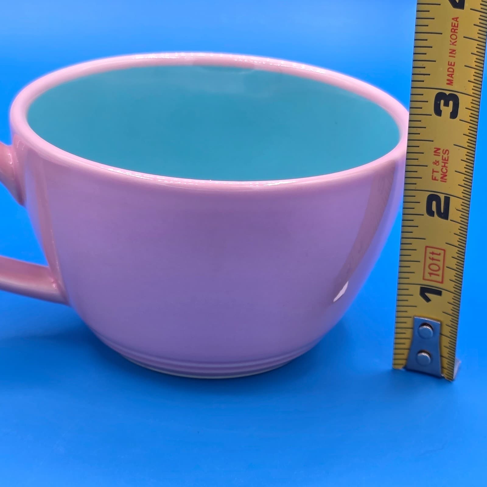 Lindt Stymeist COLORWAYS Pink & Turquois Demitasse Cup & Saucer - Thumbnail 2