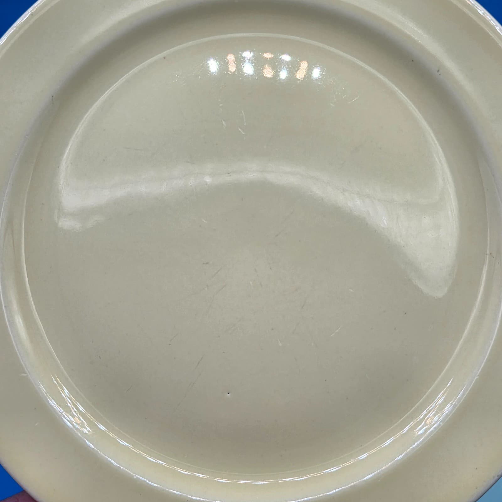 Vintage Lu-Ray Pastel Set Of 3 Bread Dessert Plate 6.5" Ceramic Blue & Yellow - Thumbnail 6