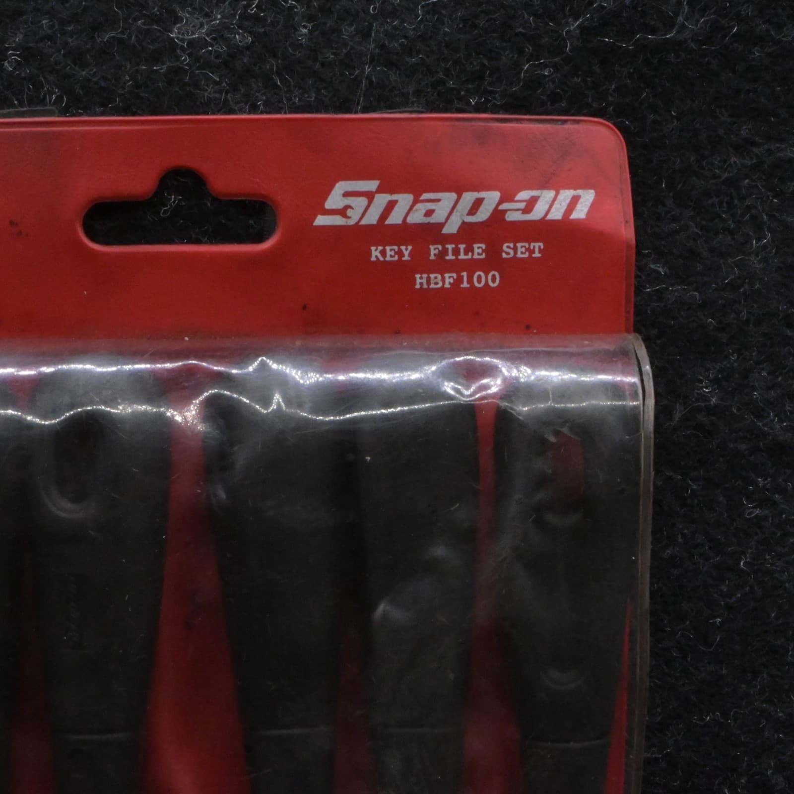 Snap-On Tools 6 piece key file set HBF100 - Black hard handle with storage pouch - Thumbnail 2