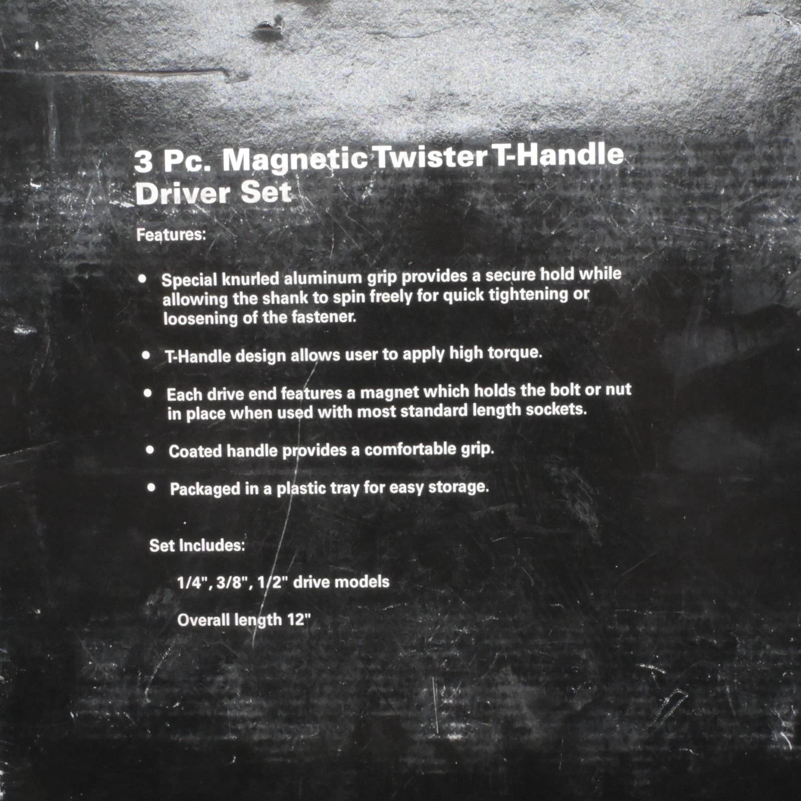 Macedge 3-piece Magnetic Twister T-handle Driver Set SMXVTMG3PT - USED - Thumbnail 11
