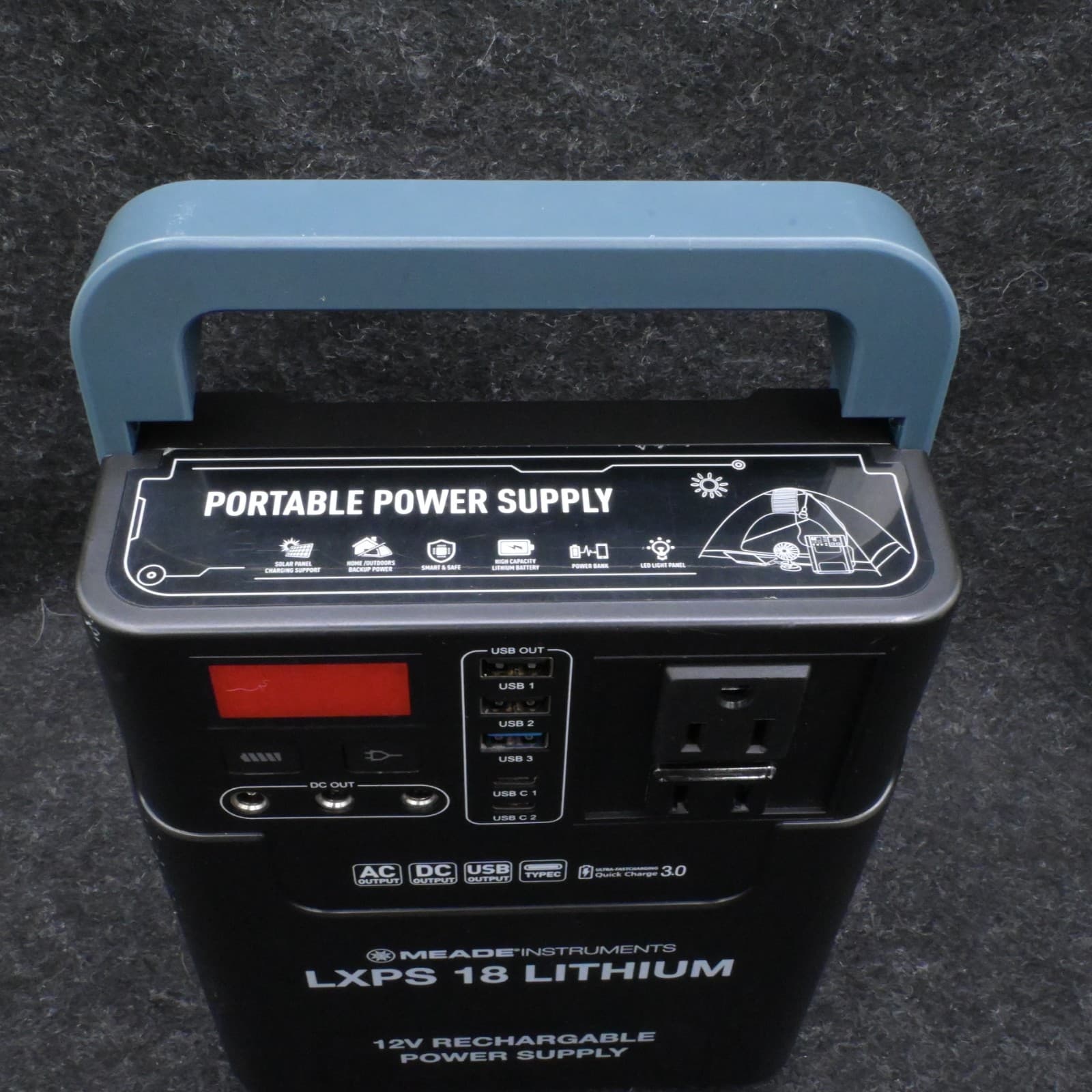 Meade LXPS 18 Lithium 12V Rechargeable Power Supply - Thumbnail 3