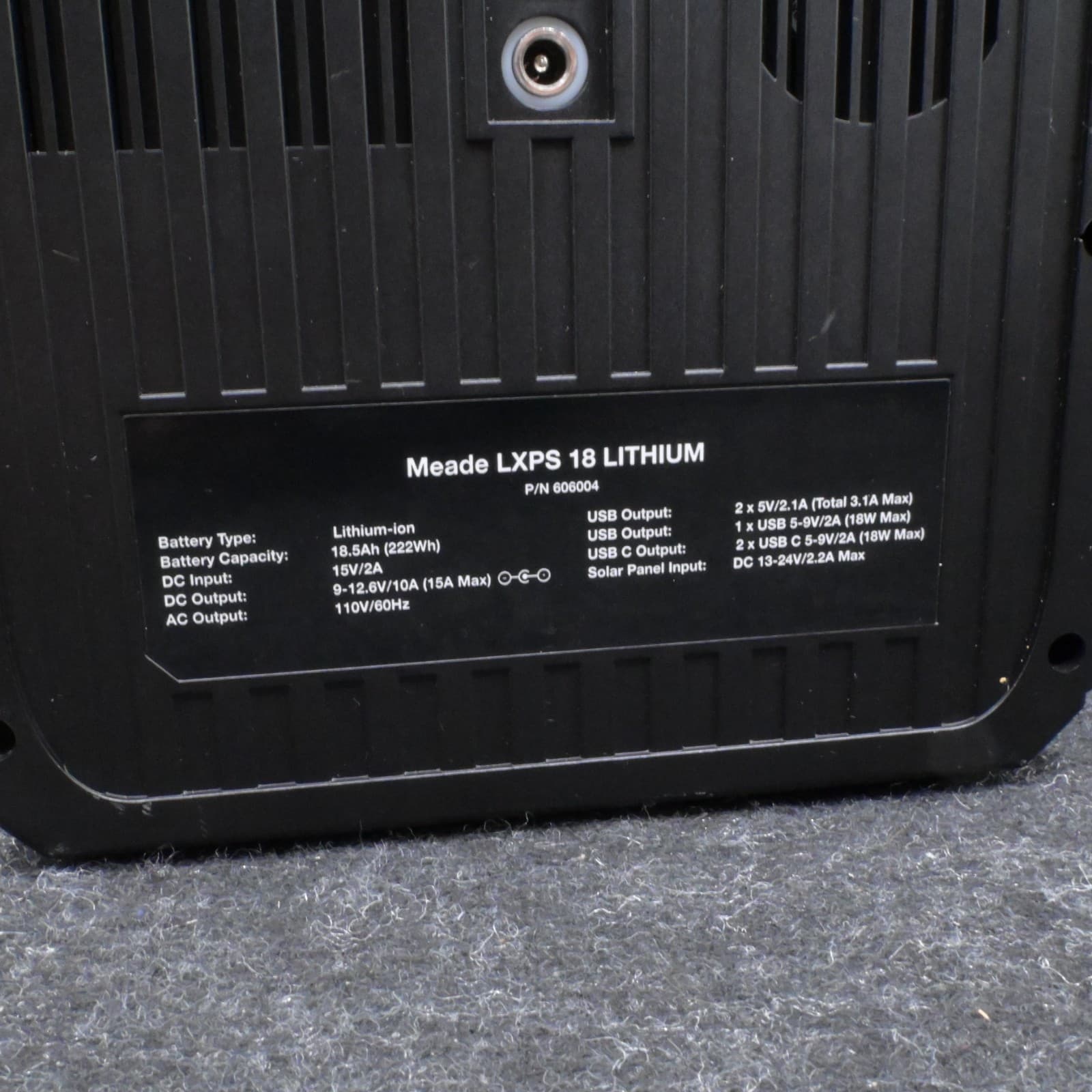 Meade LXPS 18 Lithium 12V Rechargeable Power Supply - Thumbnail 9