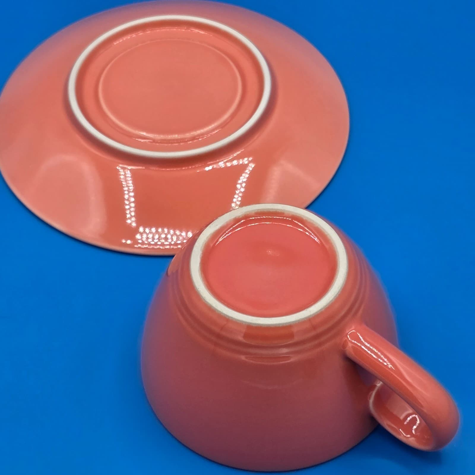 Lindt Stymeist COLORWAYS Salmon & Blue Demitasse Cup & Saucer - Thumbnail 9