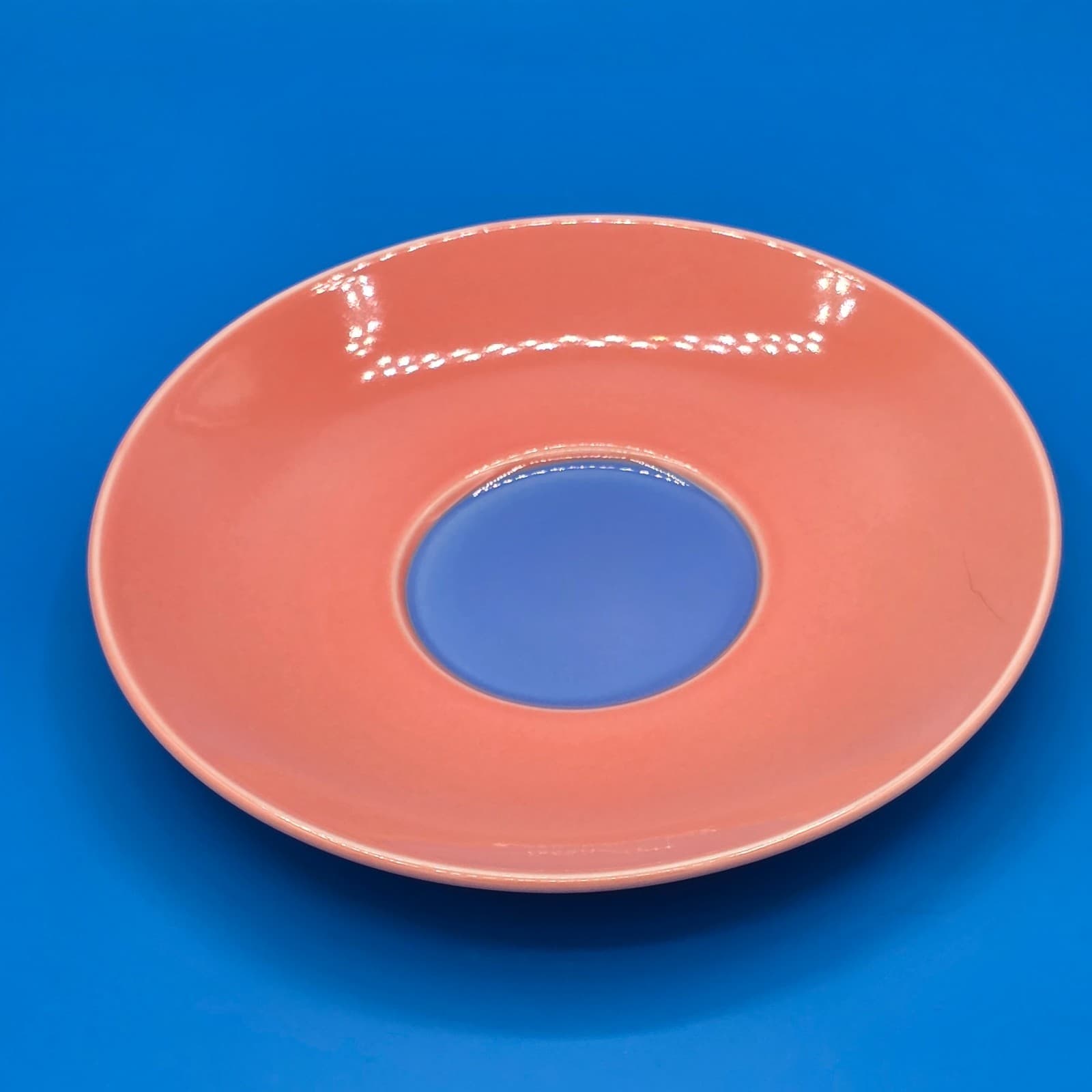Lindt Stymeist COLORWAYS Salmon & Blue Demitasse Cup & Saucer - Thumbnail 6