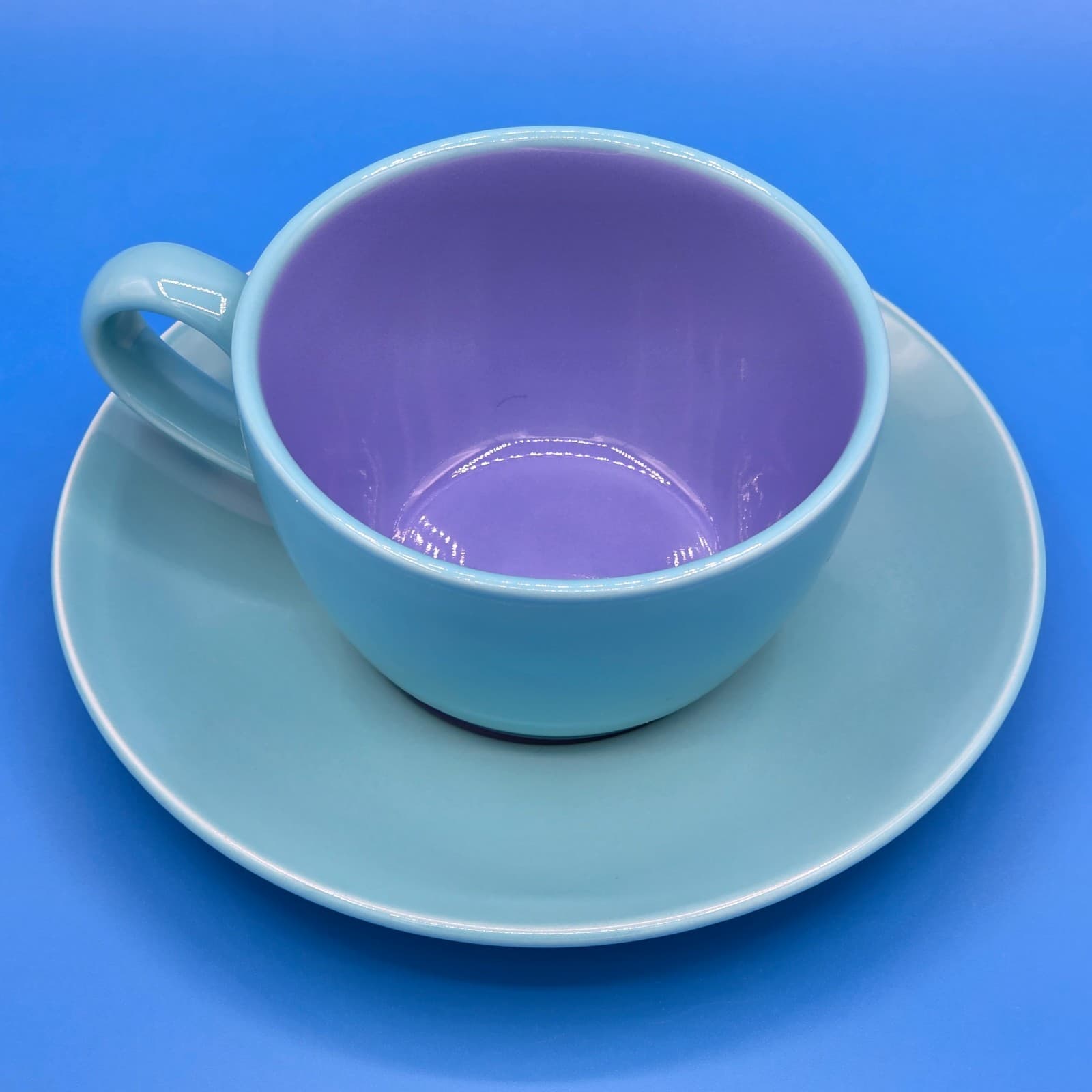 Lindt Stymeist COLORWAYS Turquois & Blue Demitasse Cup & Saucer - Thumbnail 2