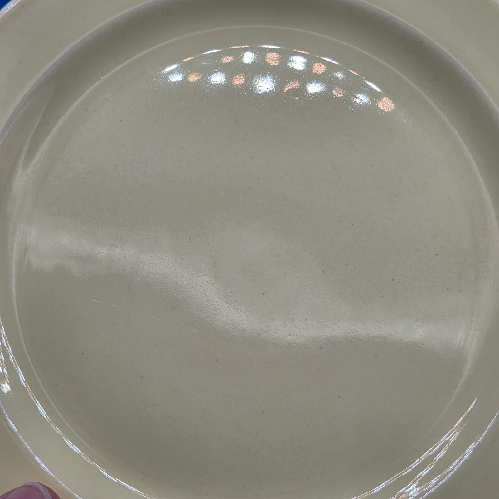 Vintage Lu-Ray Pastel Set Of 3 Bread Dessert Plate 6.5" Ceramic Blue & Yellow - Thumbnail 7