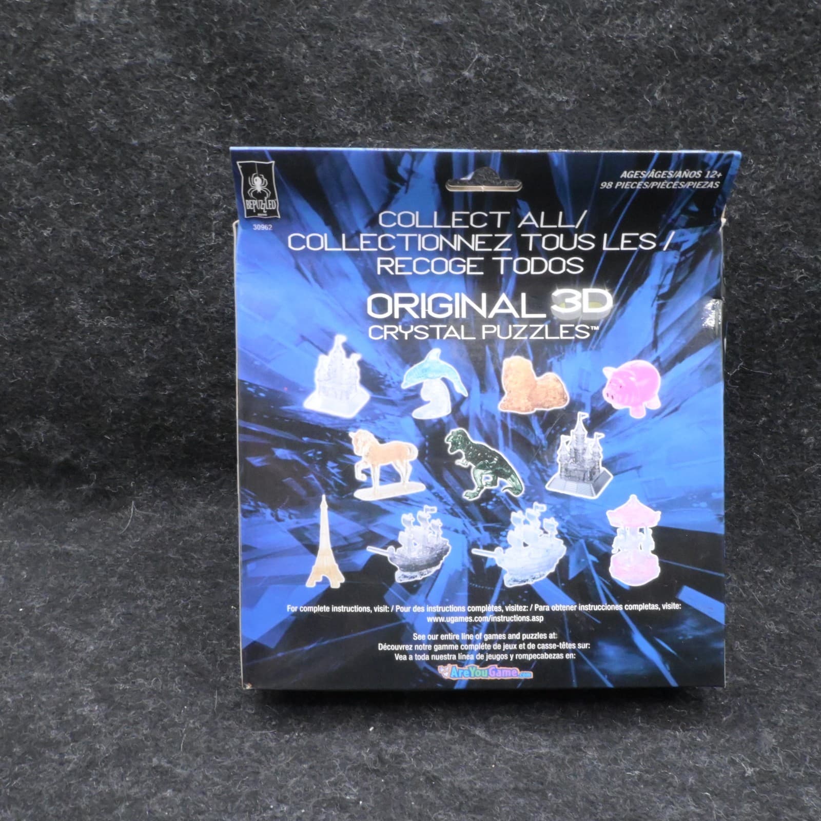 3D Puzzles Crystal Original - Horse Black 100 Pieces Level 3 Animals - Thumbnail 5
