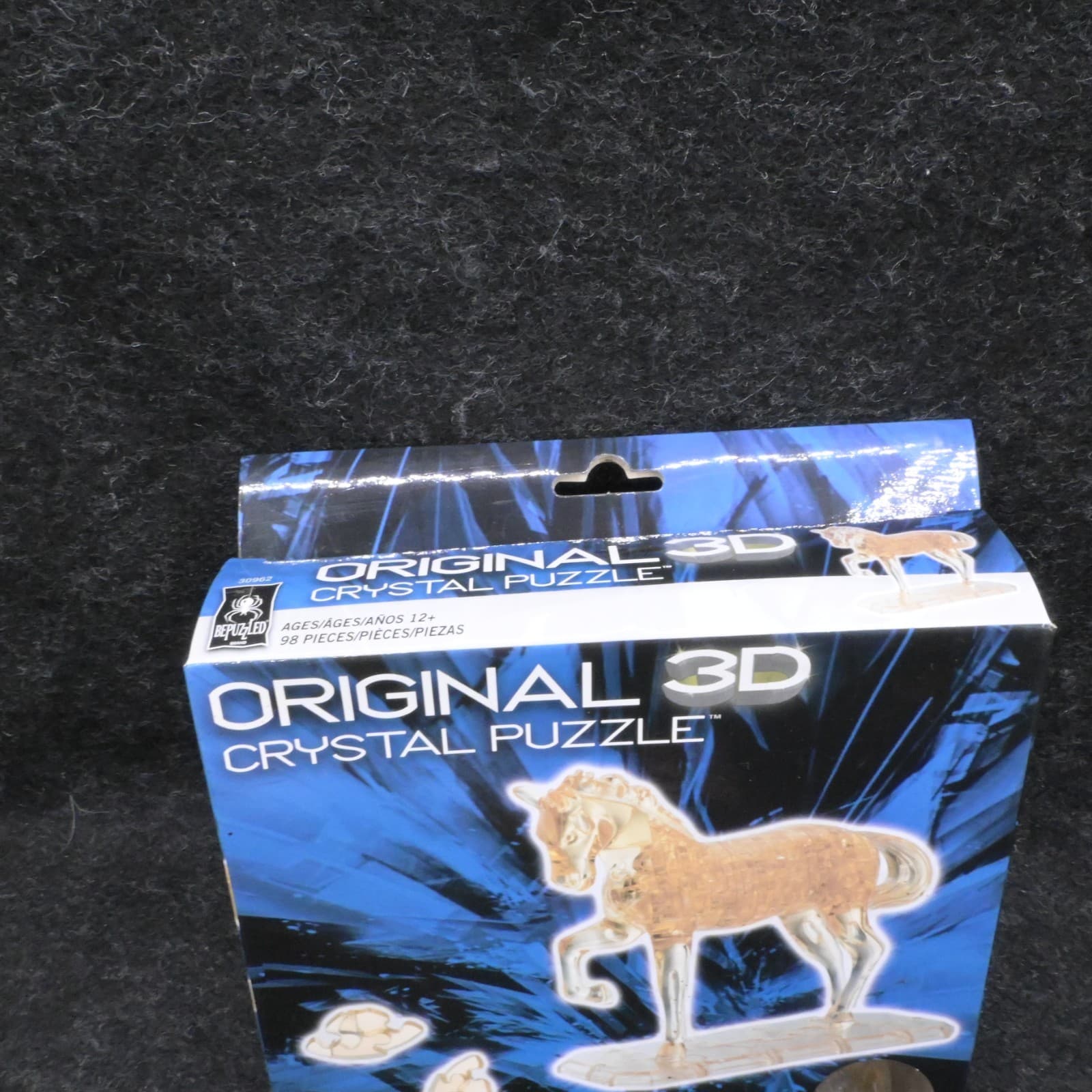 3D Puzzles Crystal Original - Horse Black 100 Pieces Level 3 Animals - Thumbnail 4