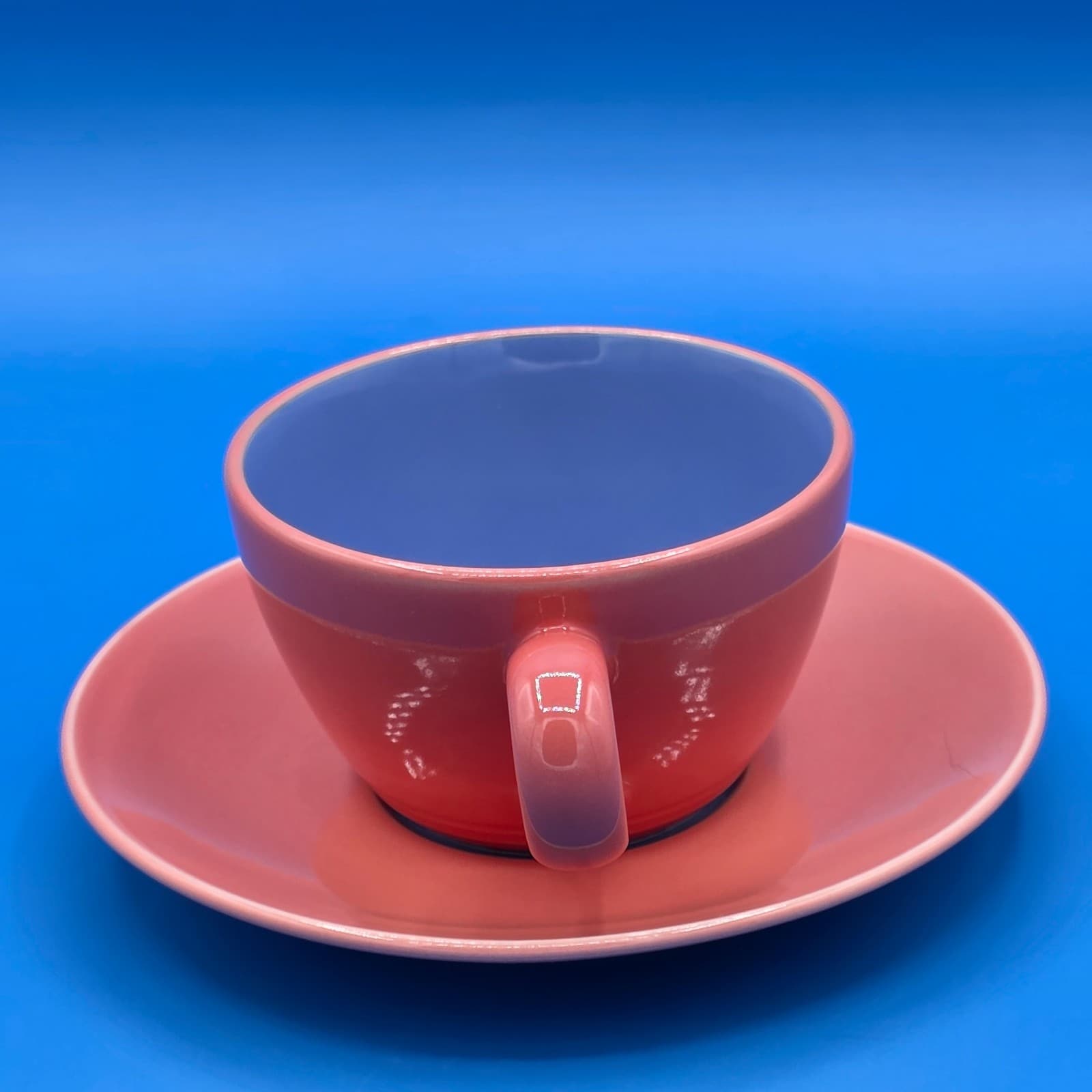 Lindt Stymeist COLORWAYS Salmon & Blue Demitasse Cup & Saucer - Thumbnail 7
