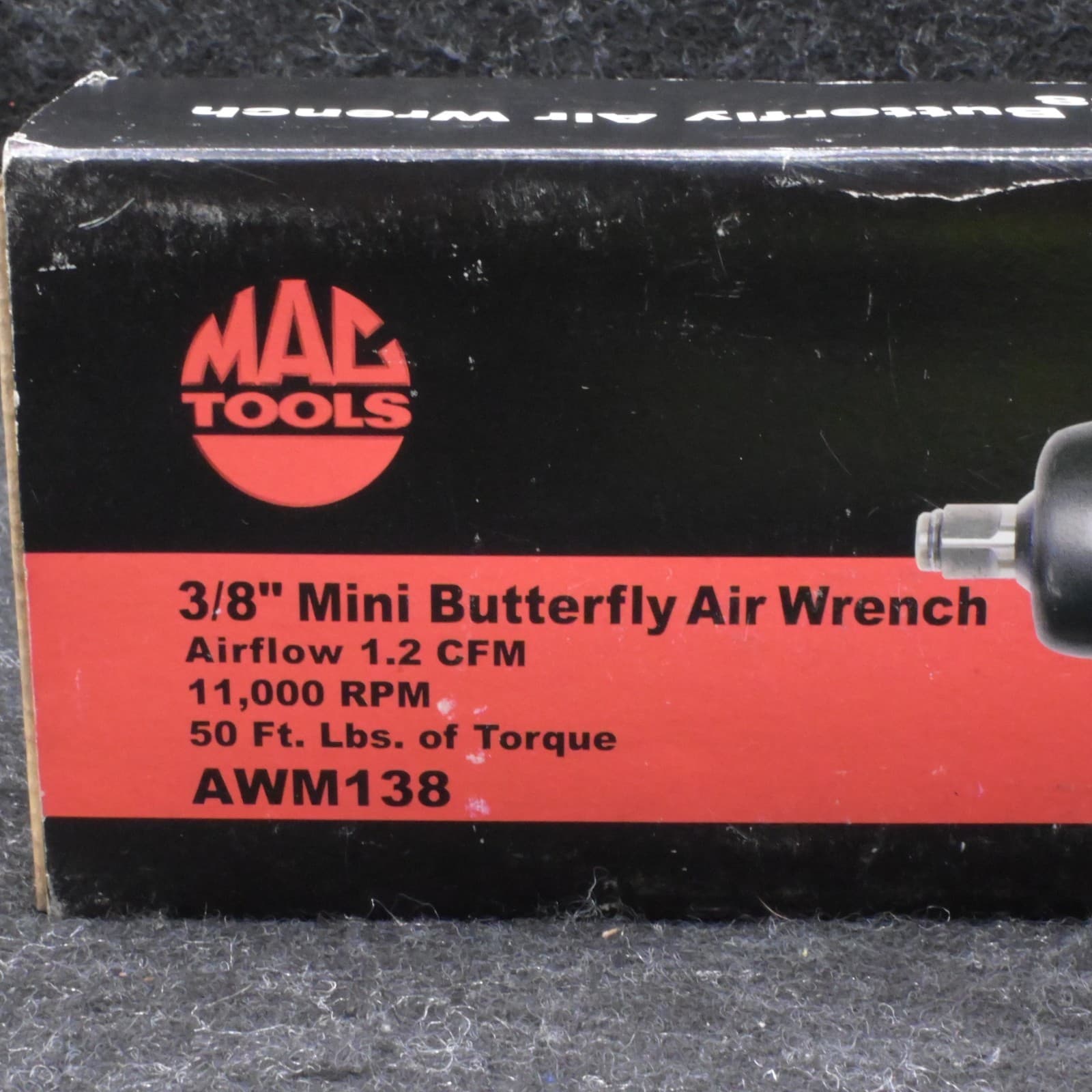 MAC Tools AWM138 3/8 Drive Mini Butterfly Air Ratchet Wrench - Pneumatic - Thumbnail 2