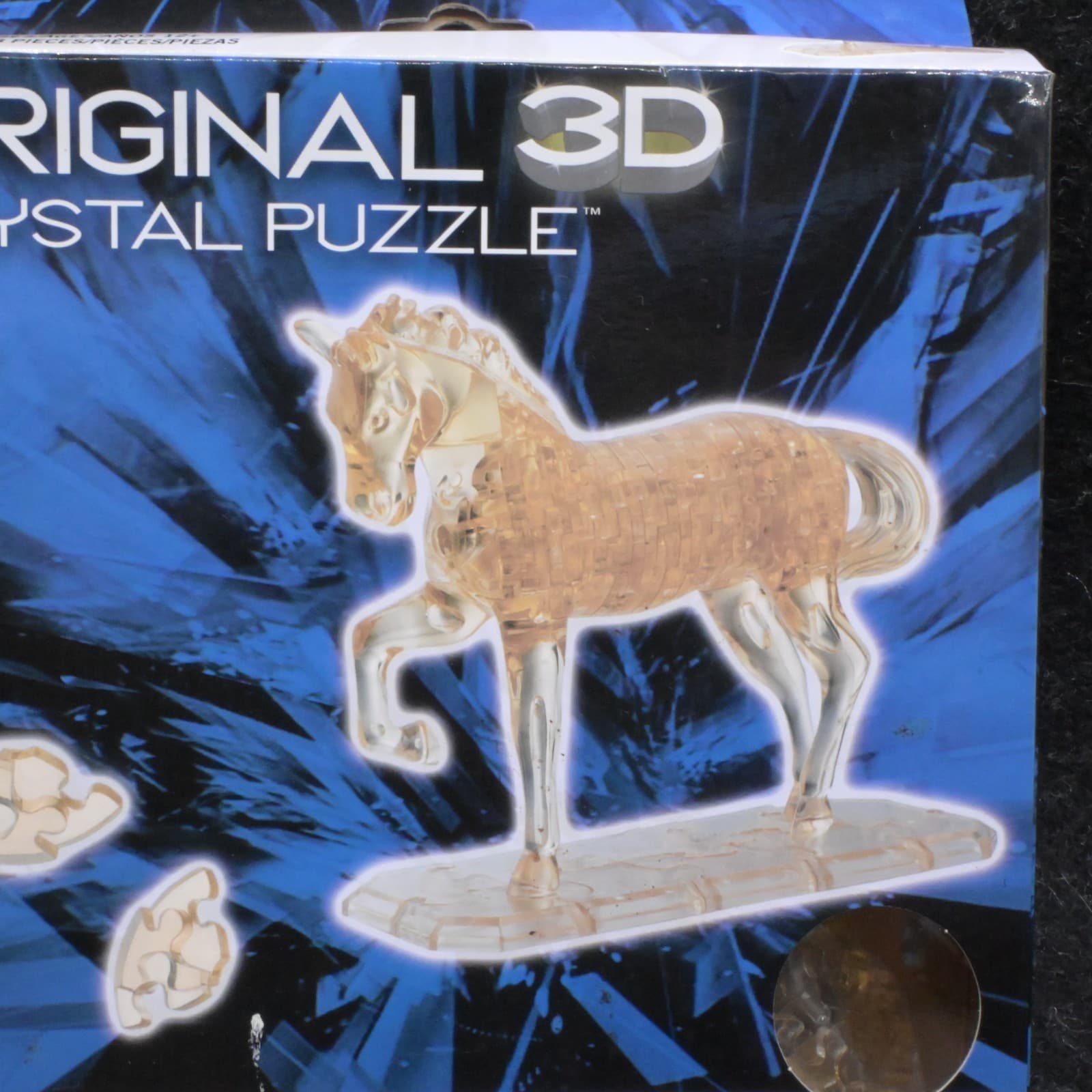 3D Puzzles Crystal Original - Horse Black 100 Pieces Level 3 Animals - Thumbnail 2