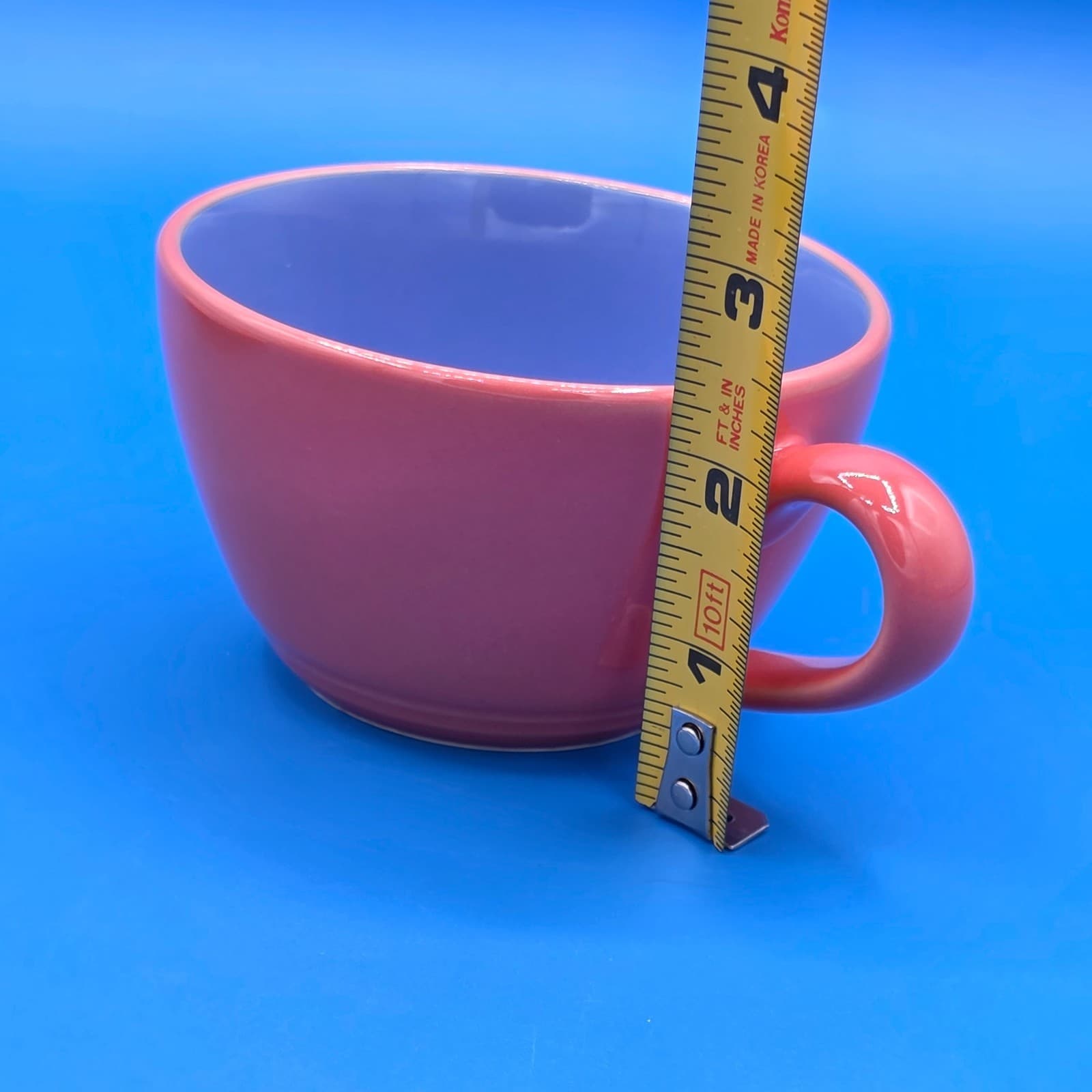 Lindt Stymeist COLORWAYS Salmon & Blue Demitasse Cup & Saucer - Thumbnail 4