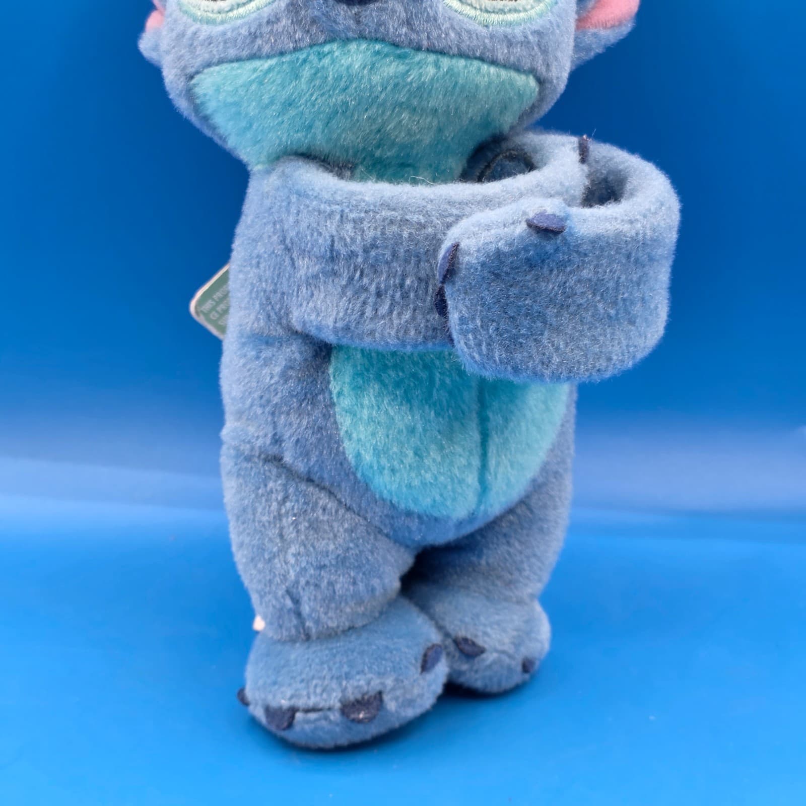 Disney Parks Lilo & Stitch Snuggle Snappers Hugger Blue Plush Slap Bracelet - Thumbnail 3