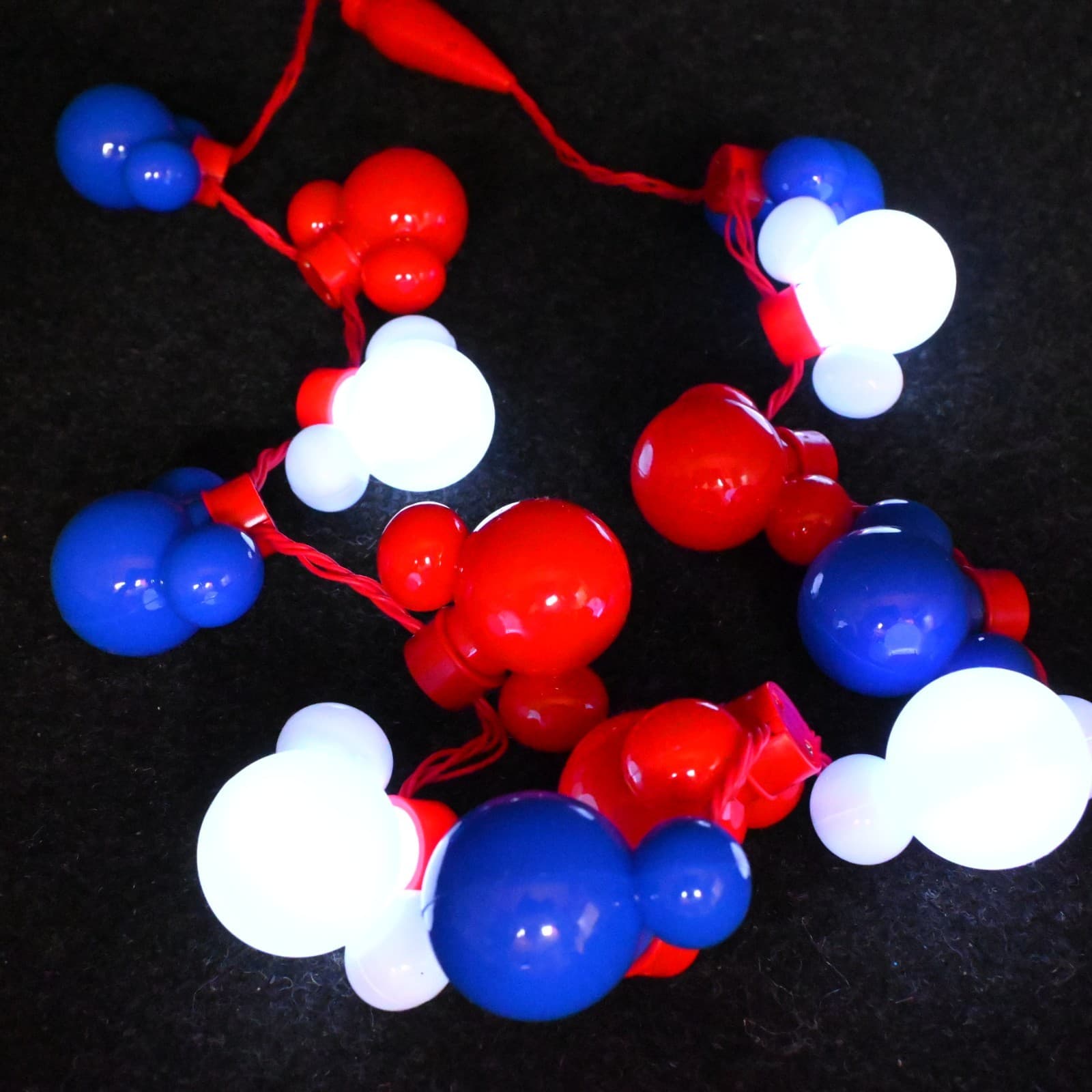 Disney Parks Mickey Mouse Colored Christmas Light up Glow Necklace String Lights - Thumbnail 7