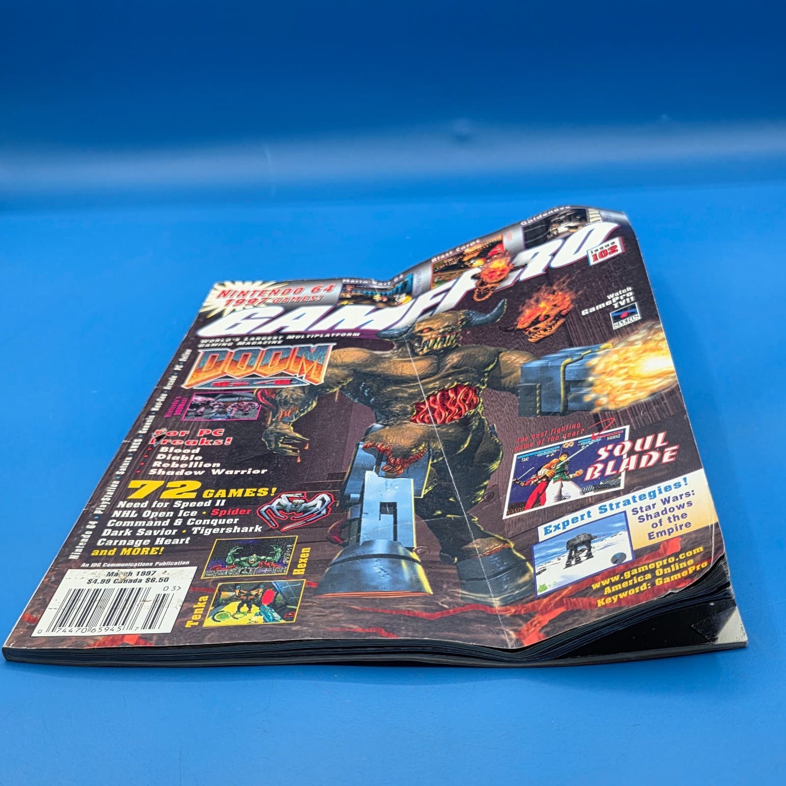 GamePro #102 March 1997 Doom 64 Soul Blade Mario Kart Blast Corps Magazine - Thumbnail 4
