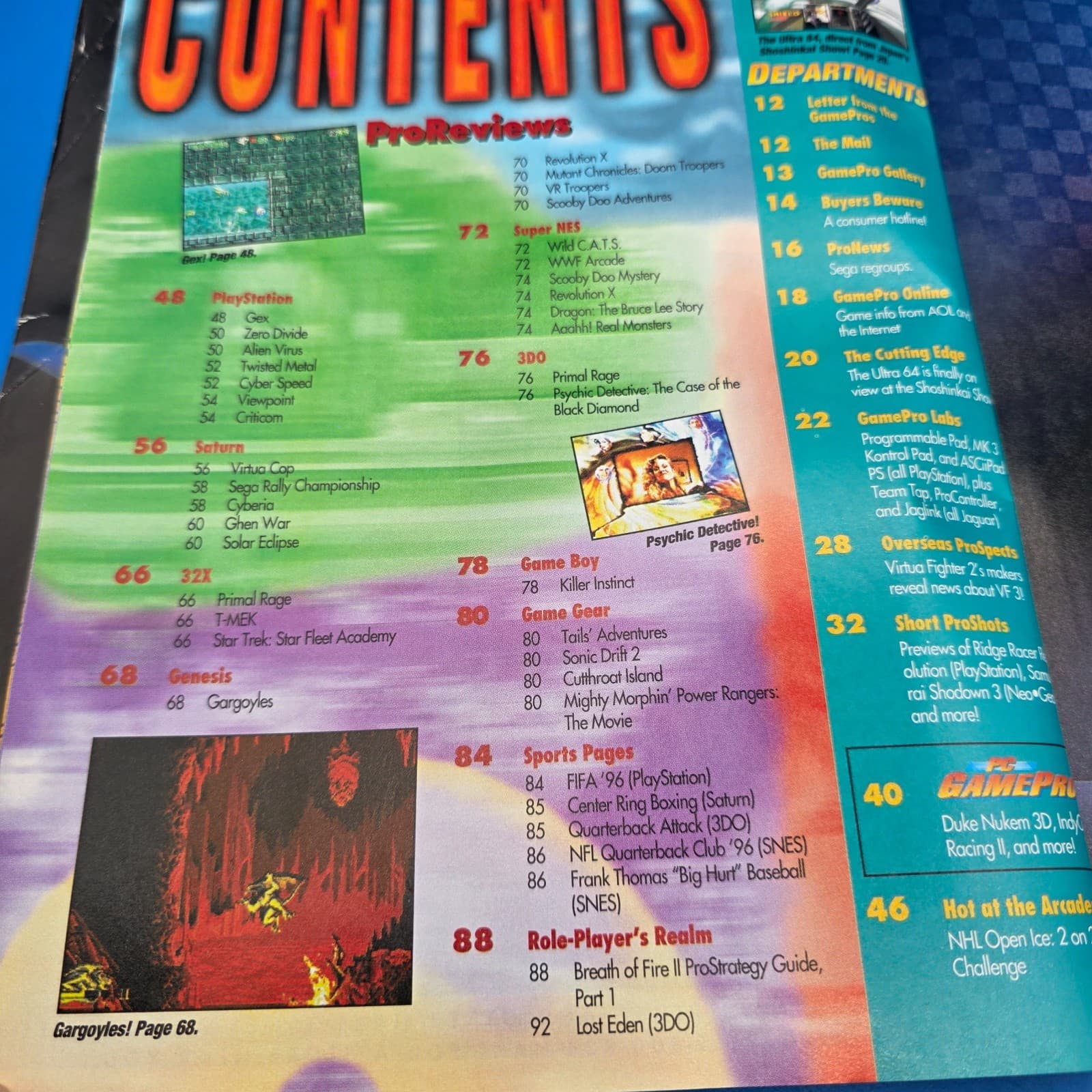 Gamepro Magazine February 1996 Street Fighter Alpha Nintendo 64 VINTAGE - Thumbnail 4