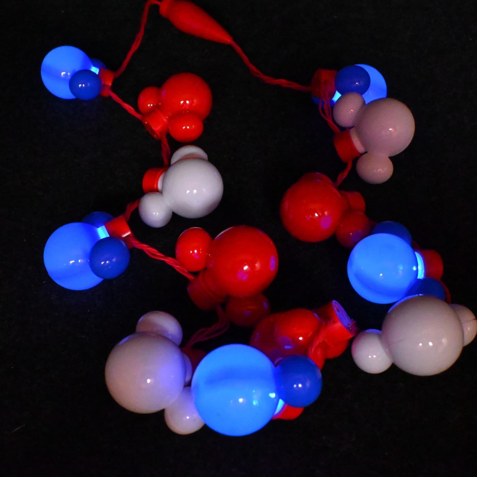 Disney Parks Mickey Mouse Colored Christmas Light up Glow Necklace String Lights - Thumbnail 8