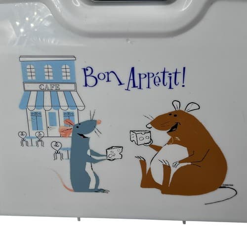 Rare Disney Store Ratatouille Bon Appetit Portable Folding Lap Desk Storage Case - Thumbnail 3