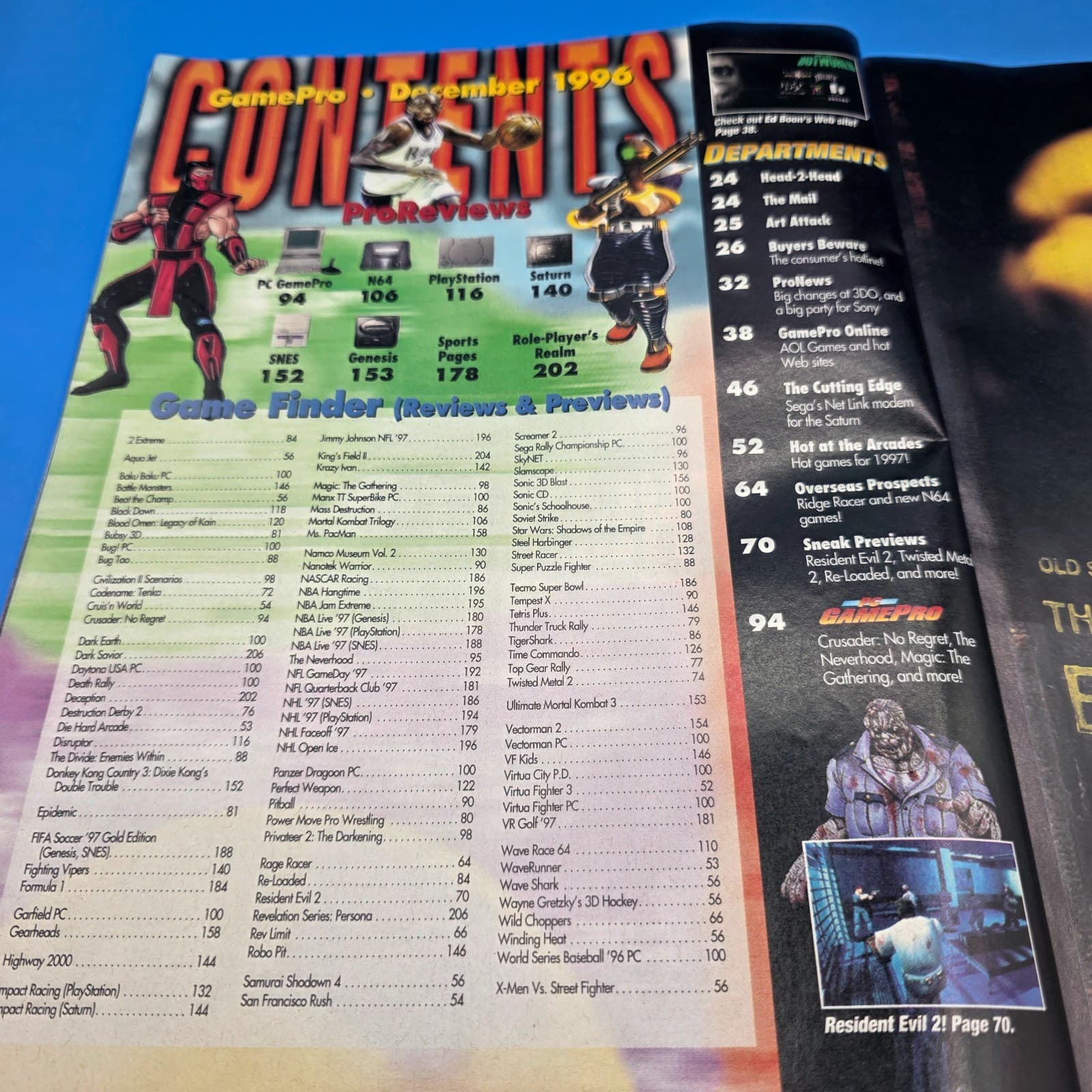GamePro Magazine #99 Dec 1996 Mortal Kombat Trilogy Street Fighter Alpha 2 SOTE - Thumbnail 3