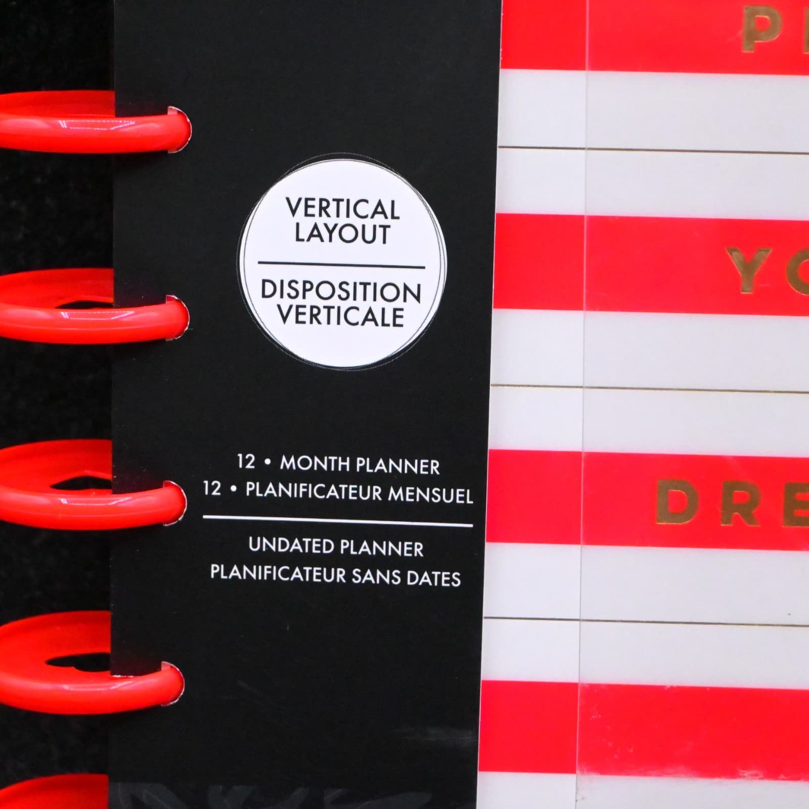 UNDATED Happy Planner MICKEY MOUSE WONDERFUL Classic Vertical 12 Mo. DREAMS NEW! - Thumbnail 2