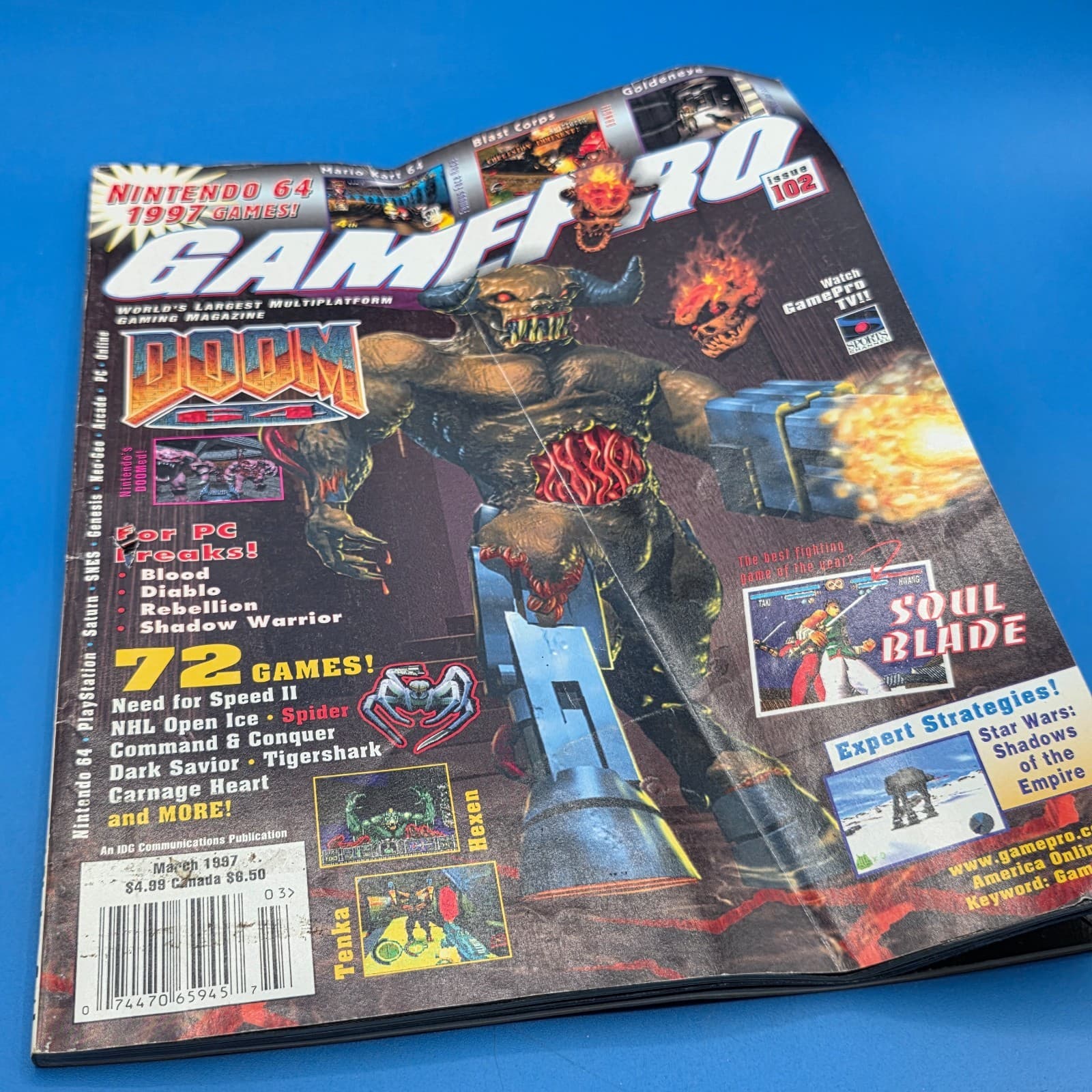 GamePro #102 March 1997 Doom 64 Soul Blade Mario Kart Blast Corps Magazine - Thumbnail 5