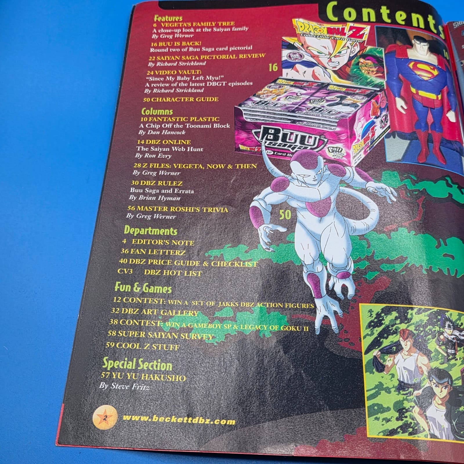 Dragon Ball Z Beckett Collector Magazine : Vegeta AUG 2003 Vol 4, Number 8, DBZ - Thumbnail 5