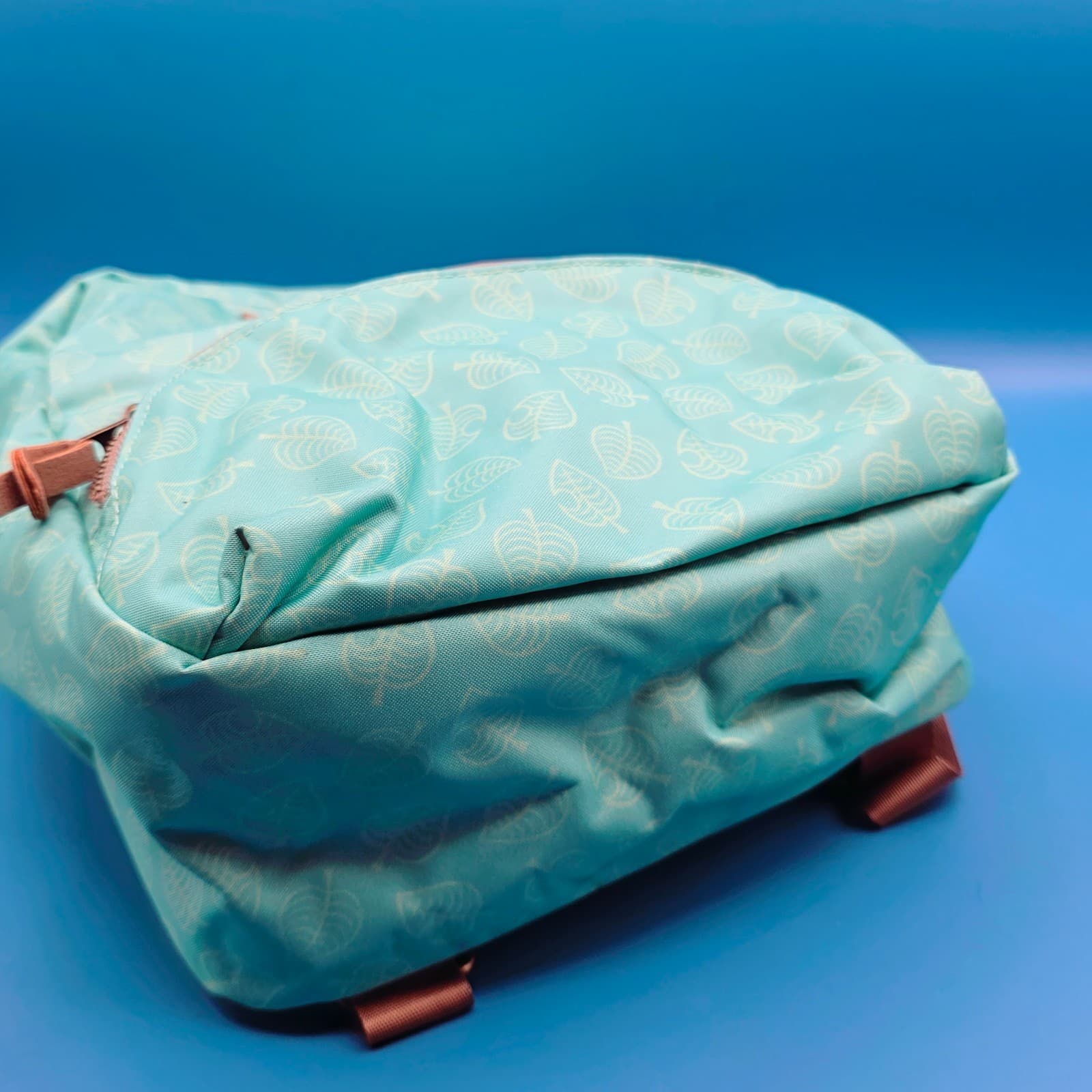 Animal Crossing New Horizons Nintendo Switch Mini Backpack Teal Leaves - Thumbnail 10