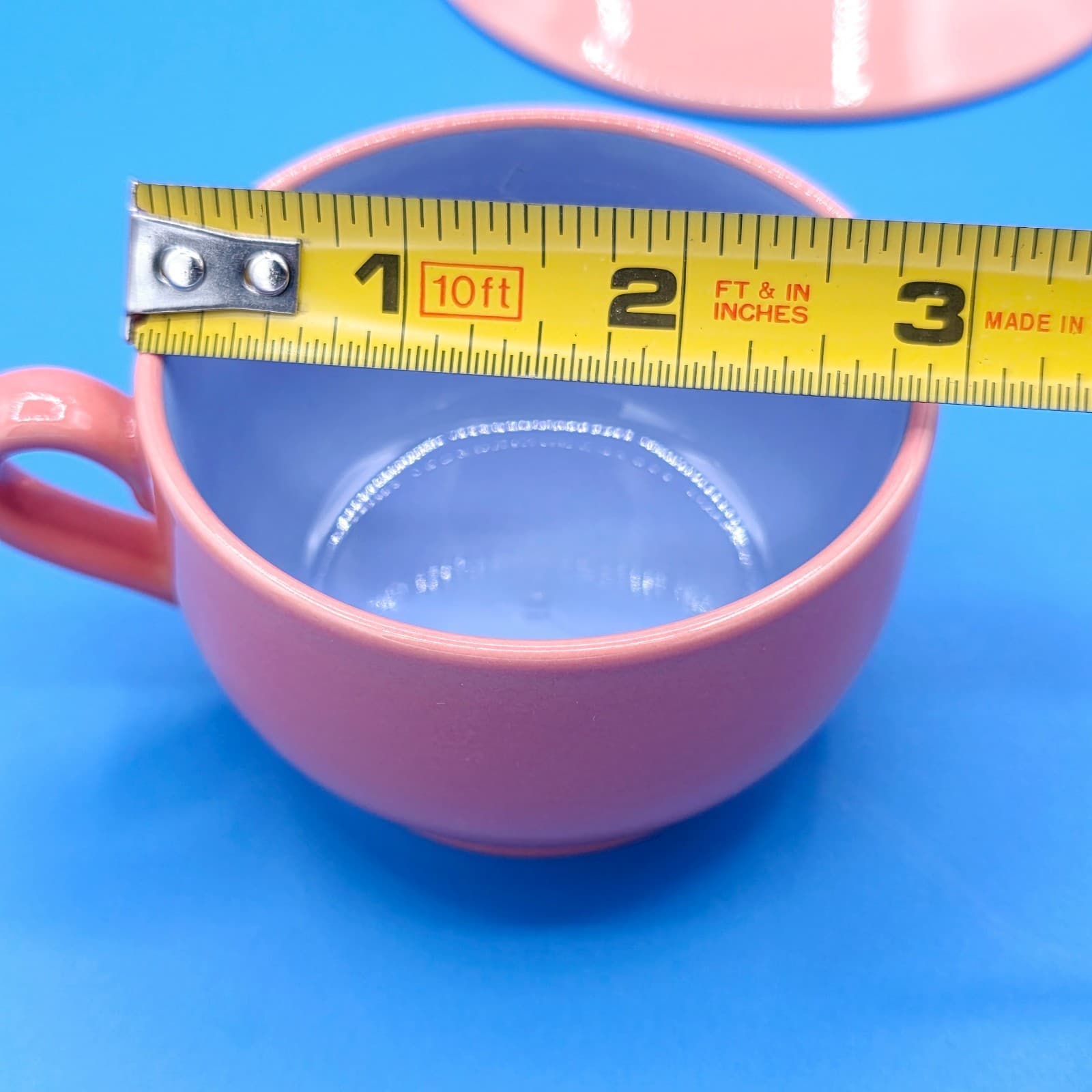 Lindt-Stymeist Colorways Demitasse Espresso Cups and Saucers Set of 2 Pink Blue - Thumbnail 5