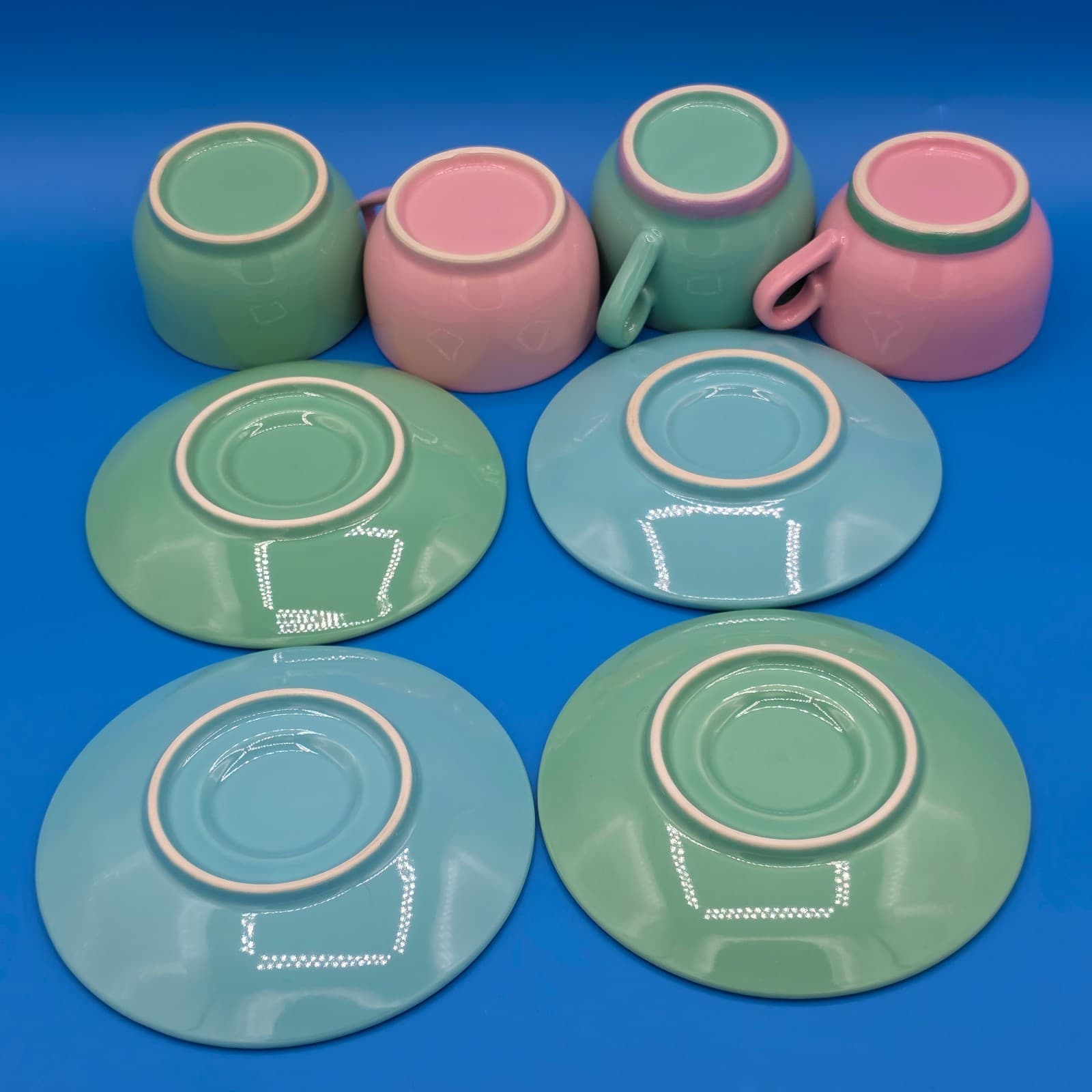 Lindt-Stymeist Colorways Demitasse Espresso Cups Saucers Set of 4 Mix Color - Thumbnail 4
